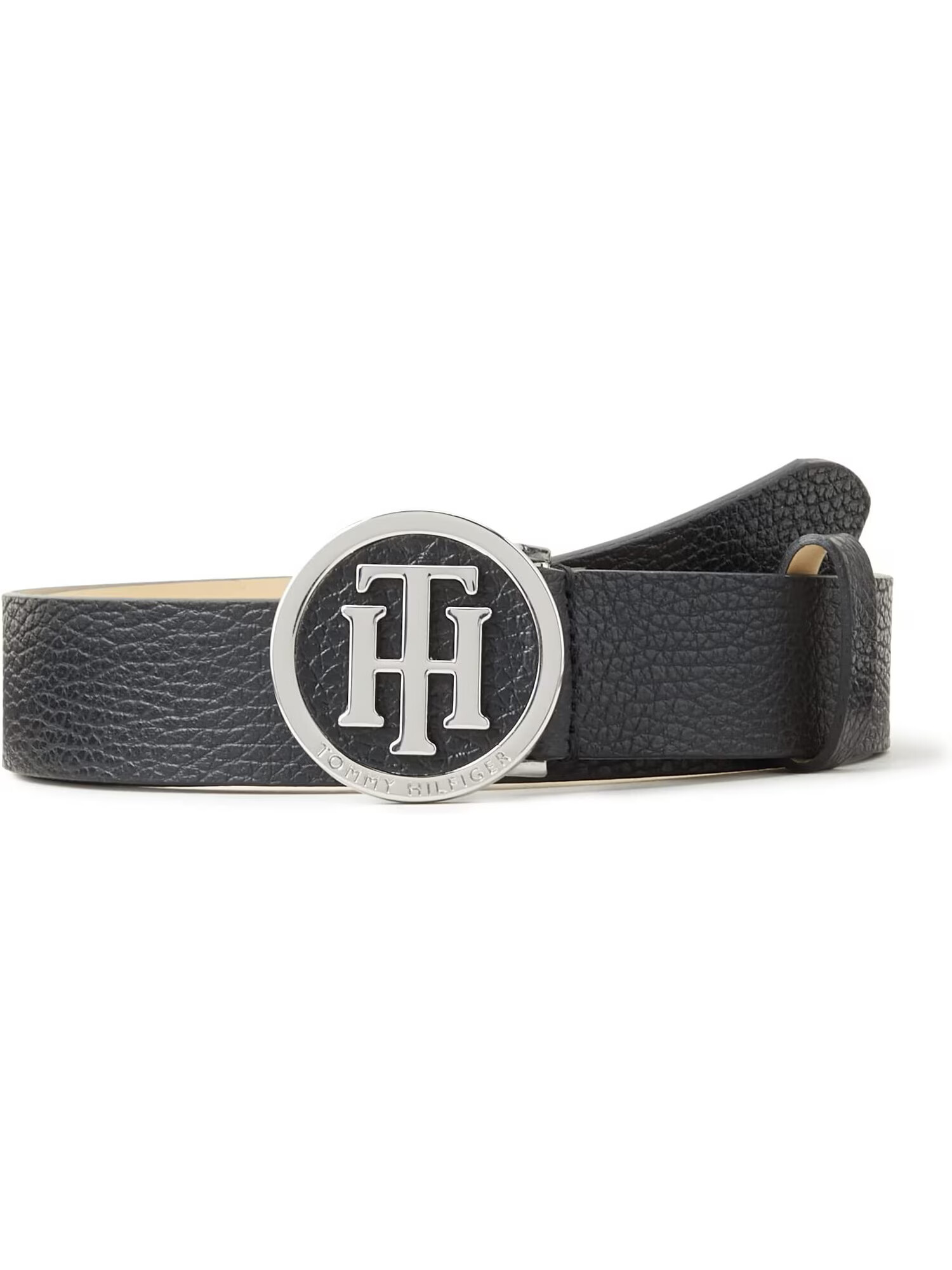 TOMMY HILFIGER Curea negru / argintiu - Pled.ro