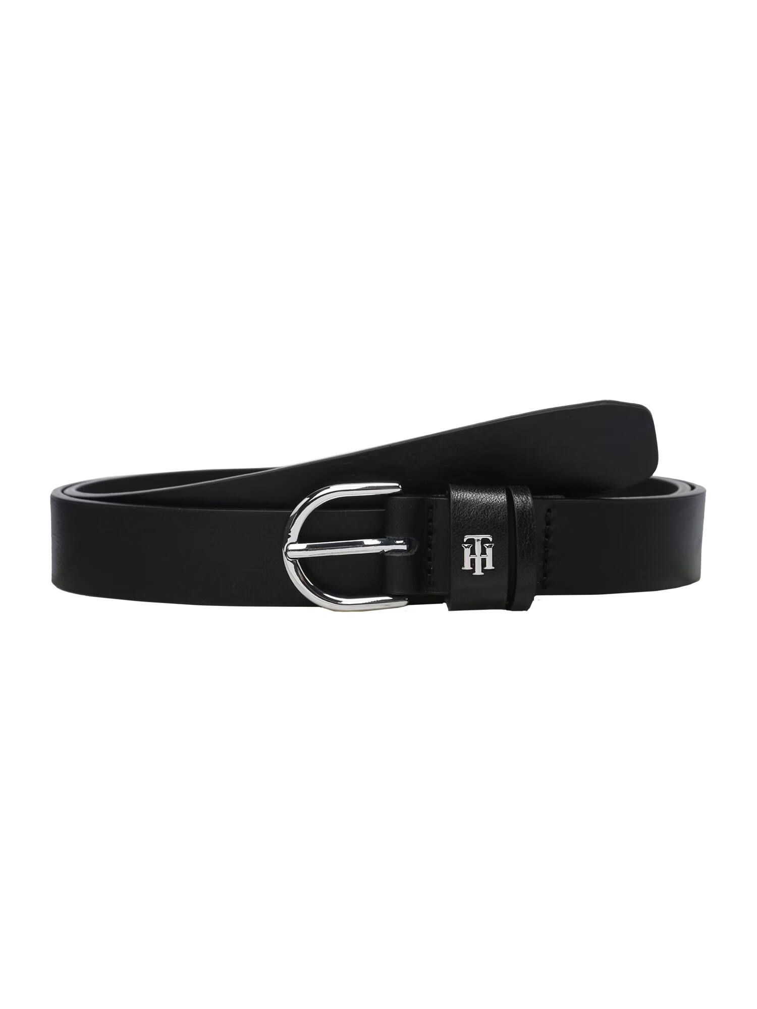 TOMMY HILFIGER Curea negru / argintiu - Pled.ro