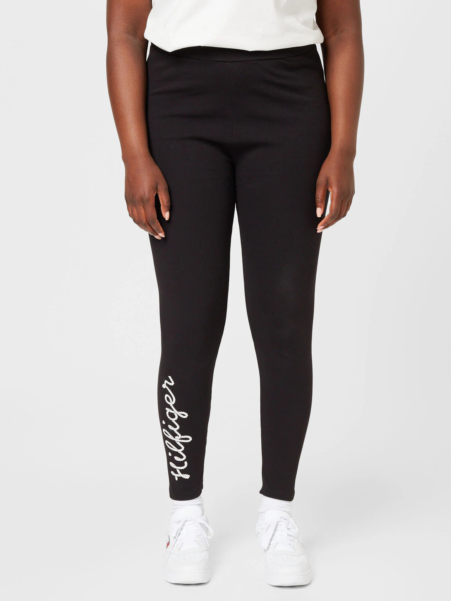 Tommy Hilfiger Curve Leggings negru / alb murdar - Pled.ro