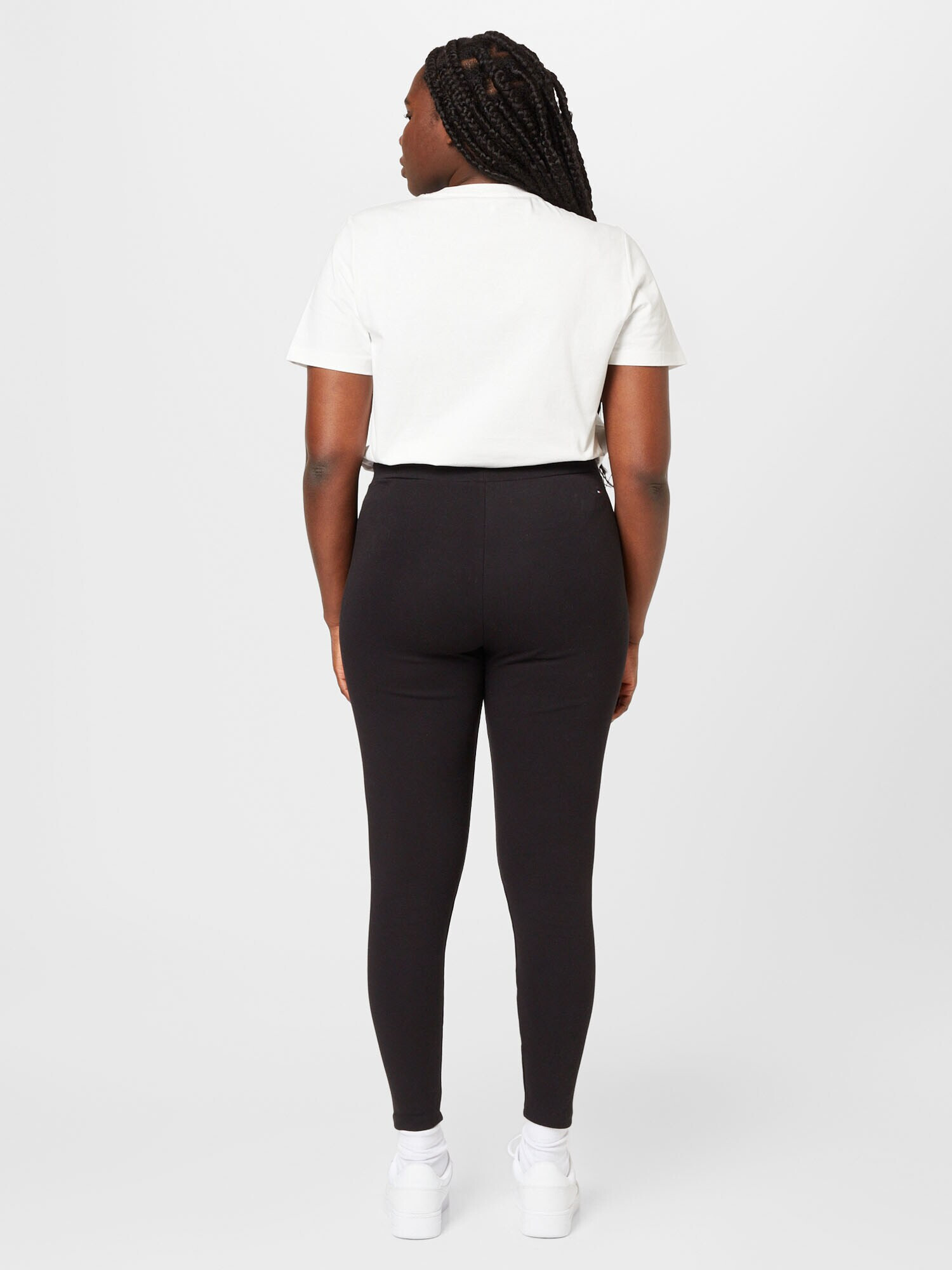 Tommy Hilfiger Curve Leggings negru / alb murdar - Pled.ro