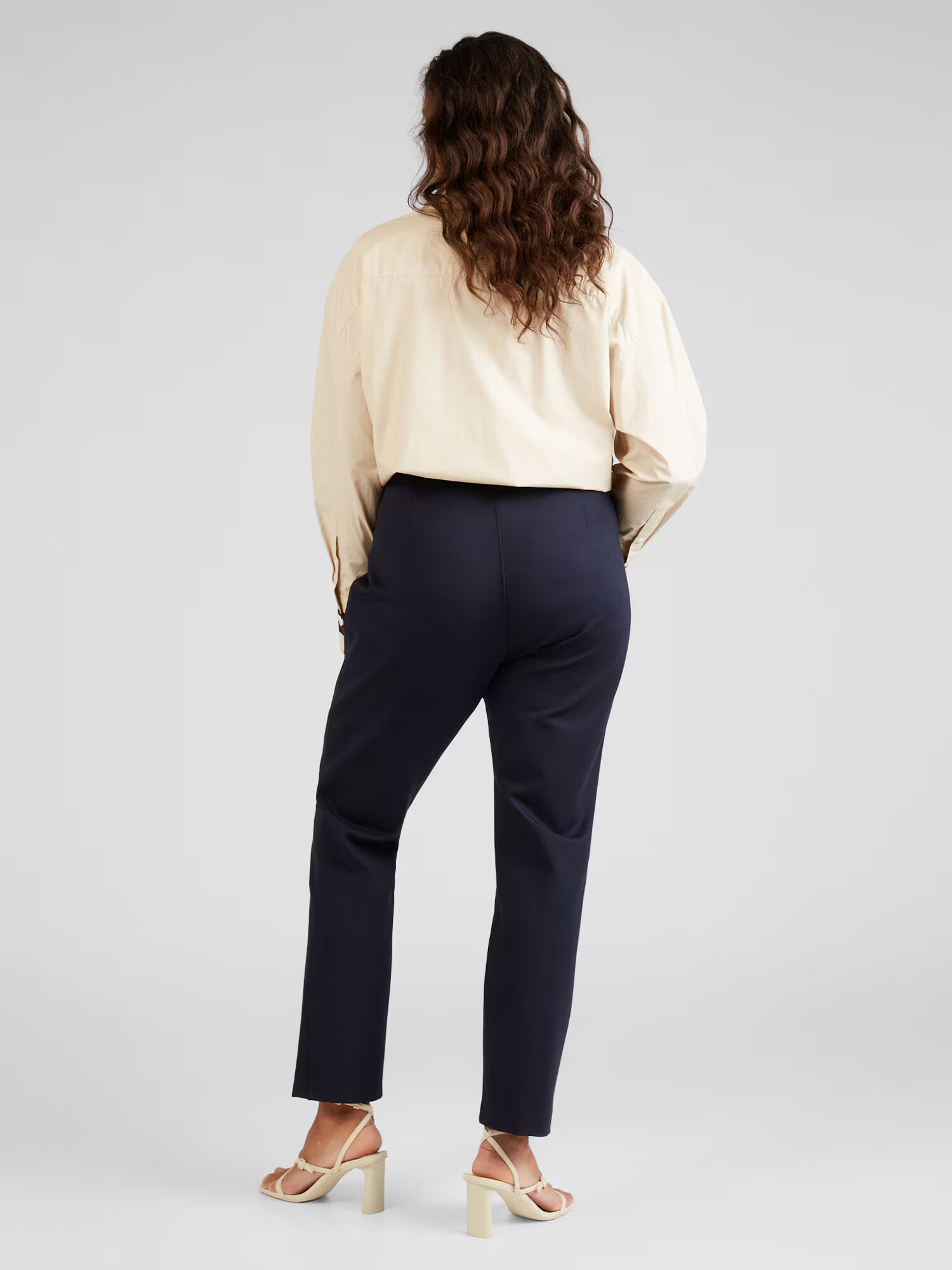 Tommy Hilfiger Curve Pantaloni albastru închis - Pled.ro