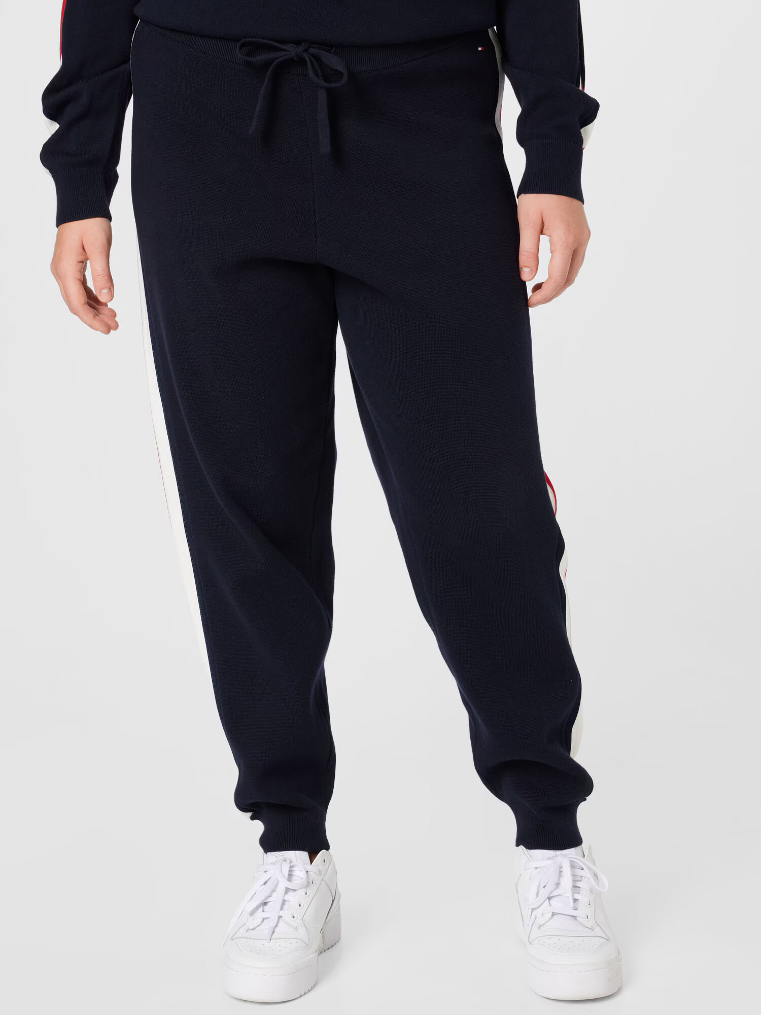 Tommy Hilfiger Curve Pantaloni bleumarin / roșu / alb - Pled.ro