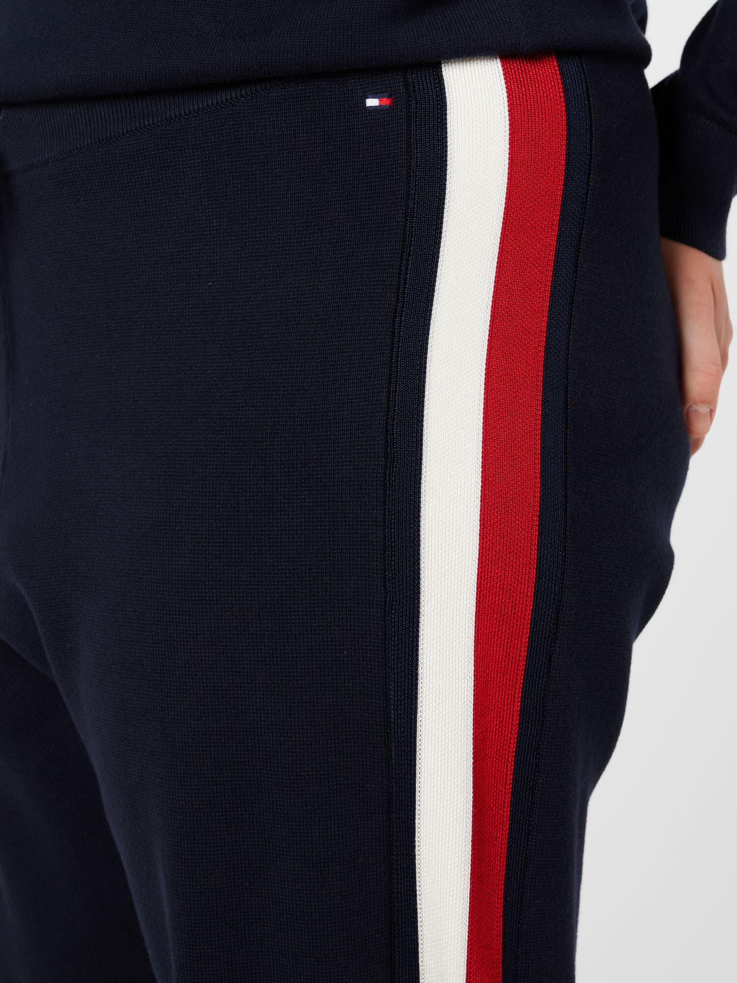 Tommy Hilfiger Curve Pantaloni bleumarin / roșu / alb - Pled.ro