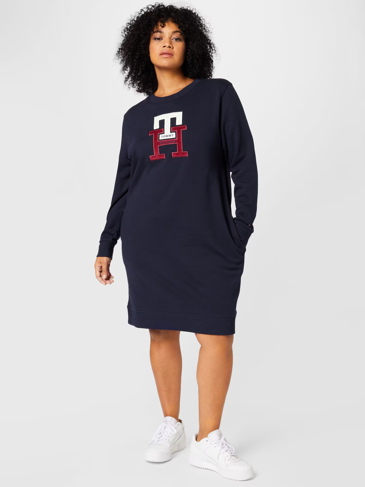 Tommy Hilfiger Curve Rochie bleumarin / roșu / alb - Pled.ro