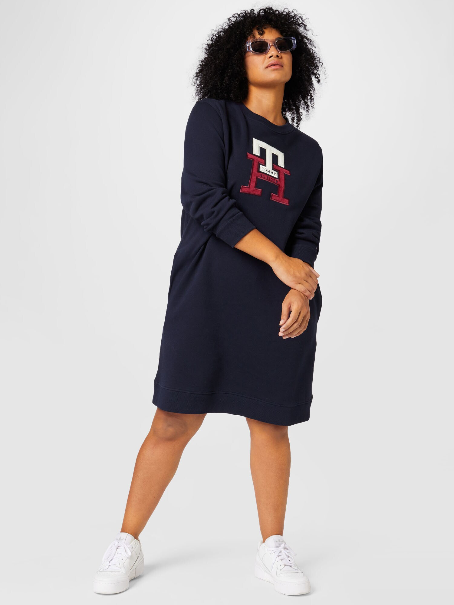 Tommy Hilfiger Curve Rochie bleumarin / roșu / alb - Pled.ro