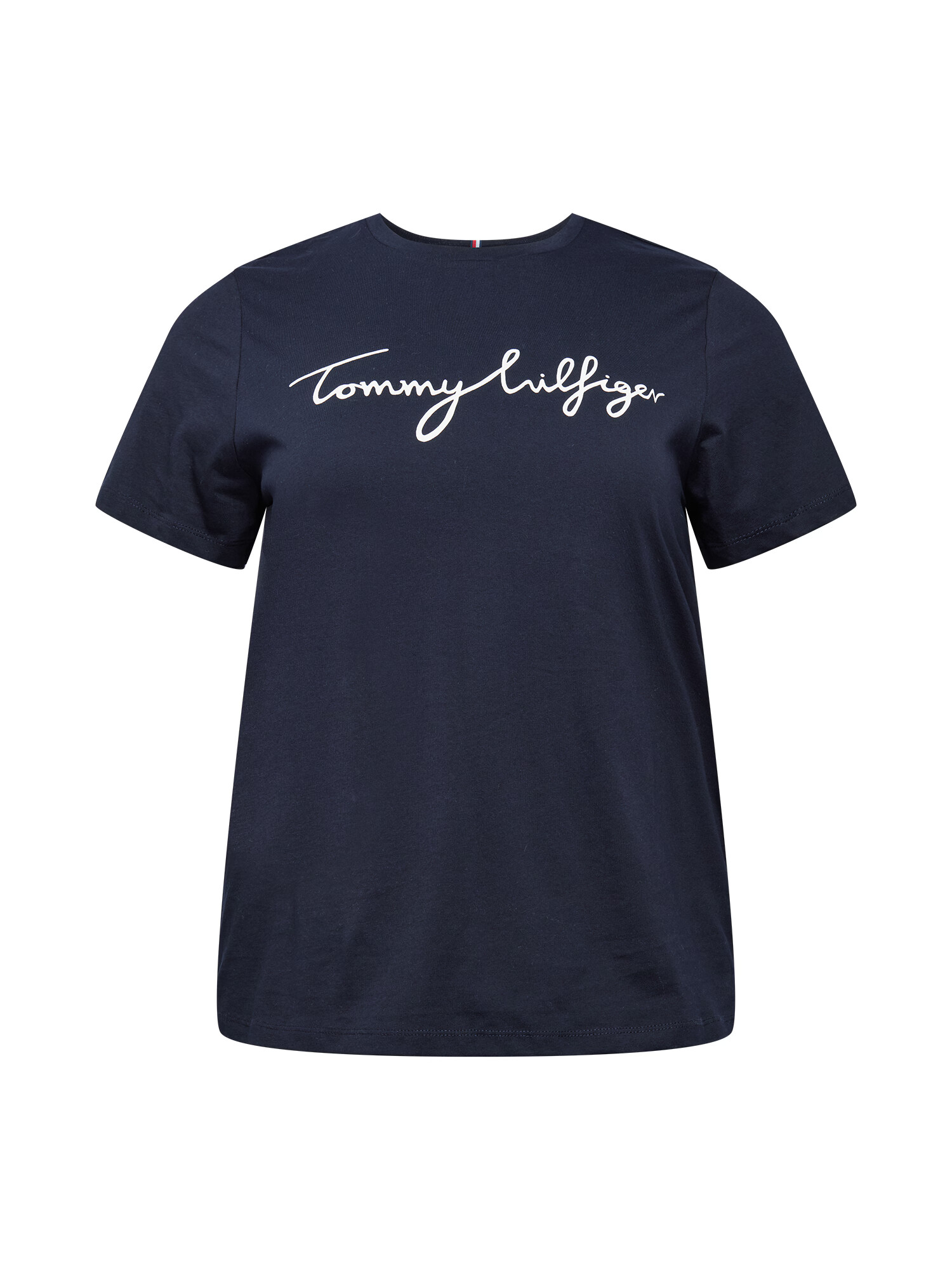 Tommy Hilfiger Curve Tricou albastru închis / alb - Pled.ro