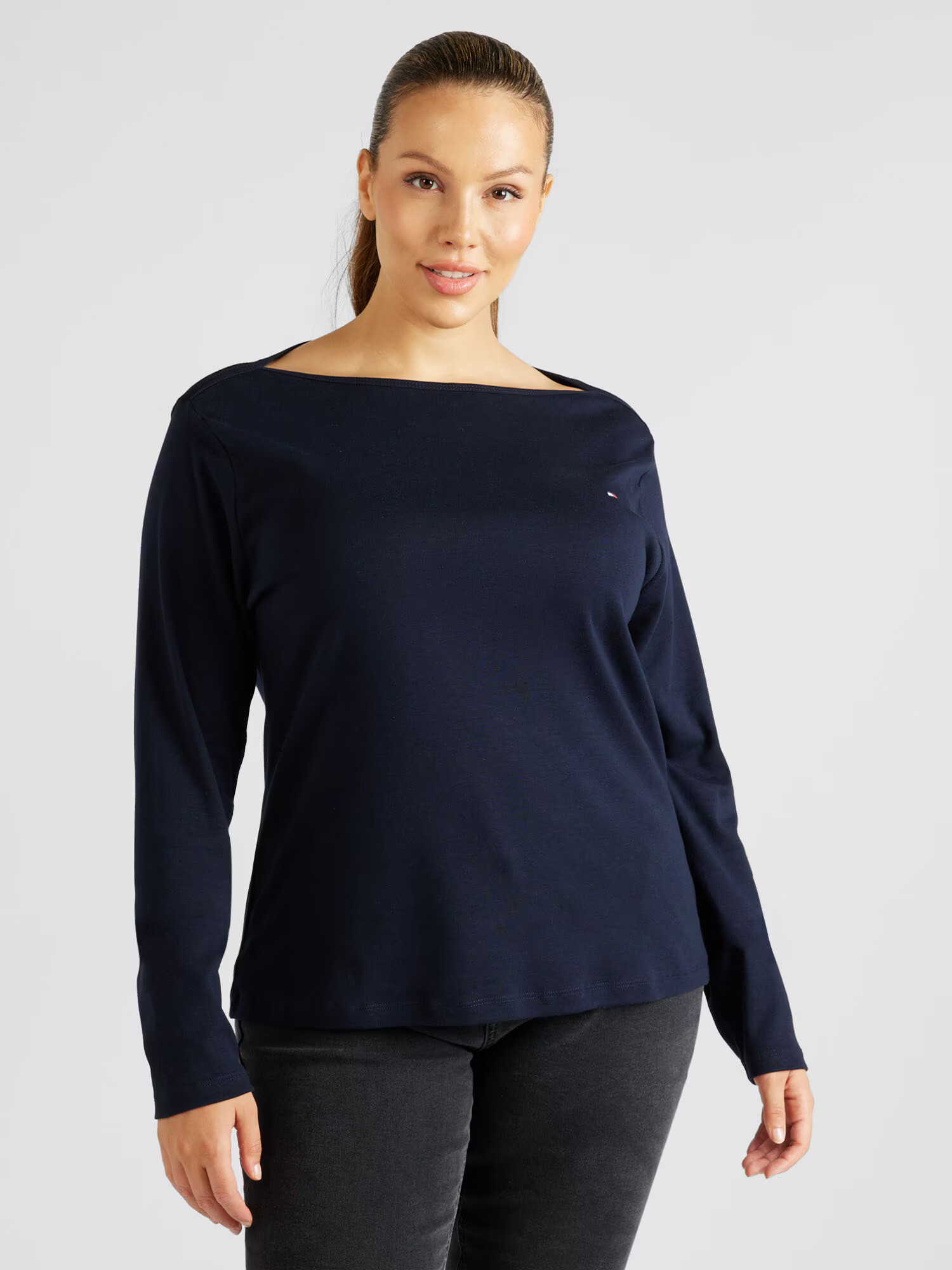 Tommy Hilfiger Curve Tricou bleumarin - Pled.ro