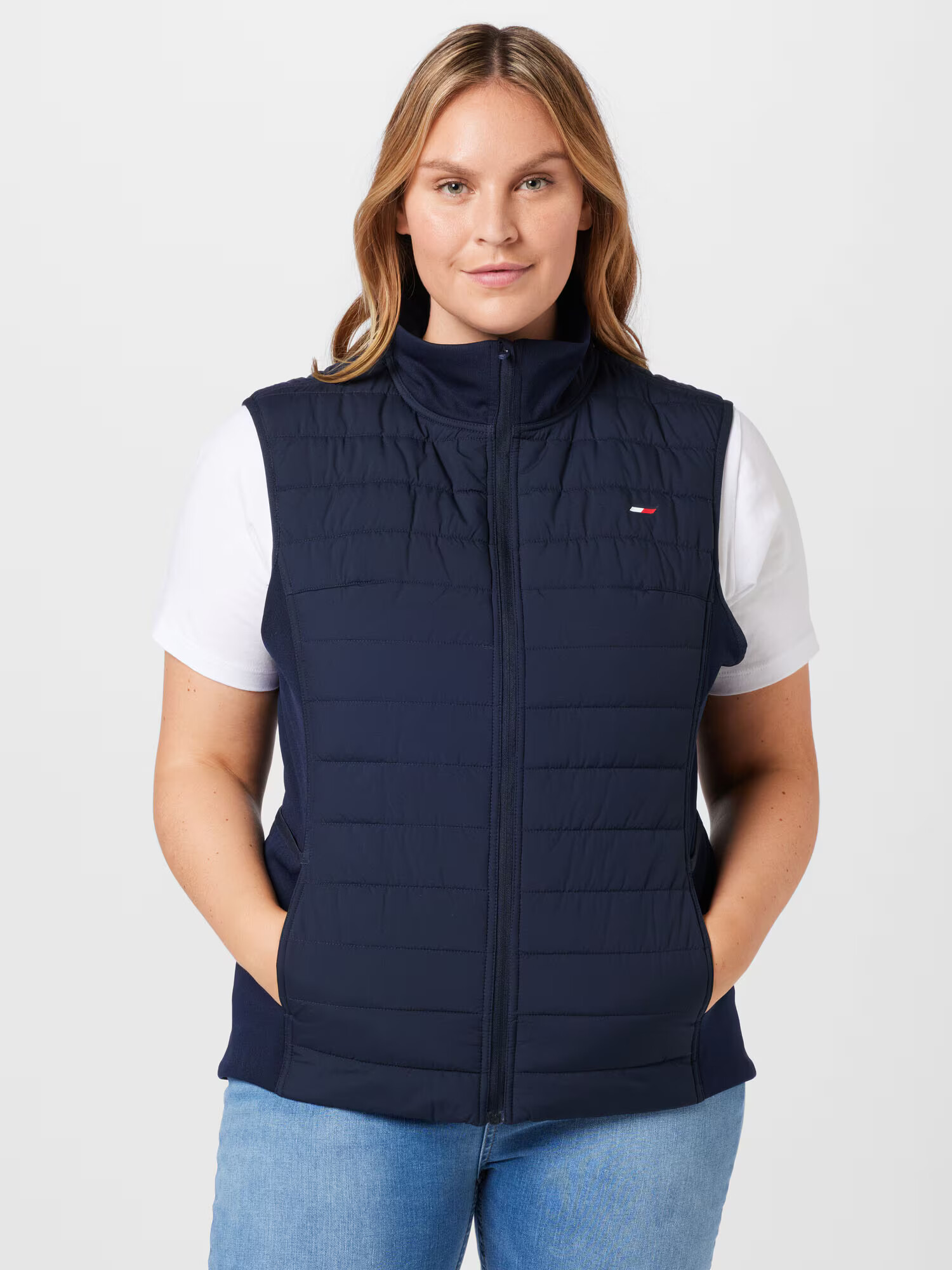 Tommy Hilfiger Curve Vestă albastru închis / roșu / alb - Pled.ro