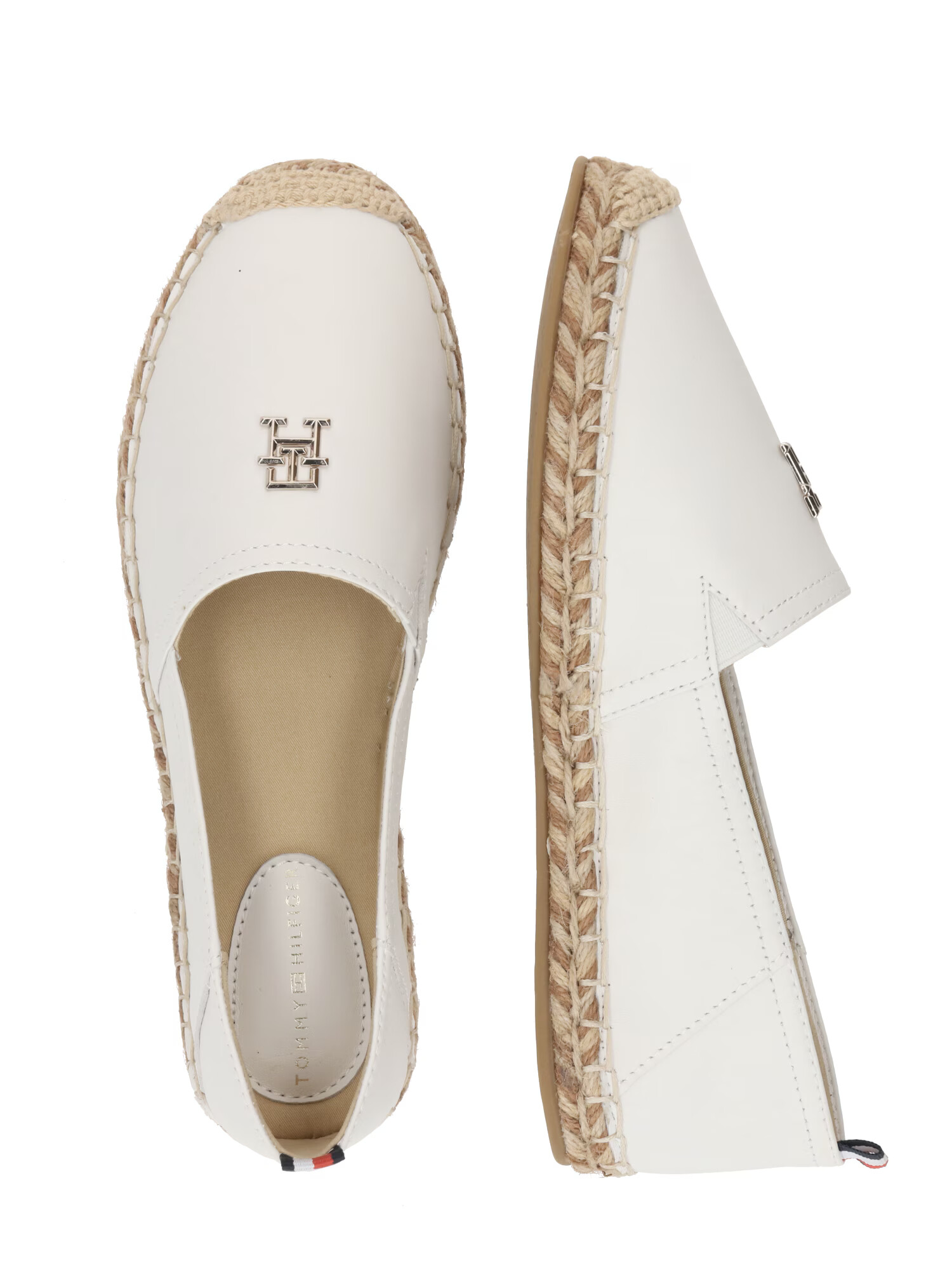 TOMMY HILFIGER Espadrile bej deschis / albastru închis / roșu / alb - Pled.ro