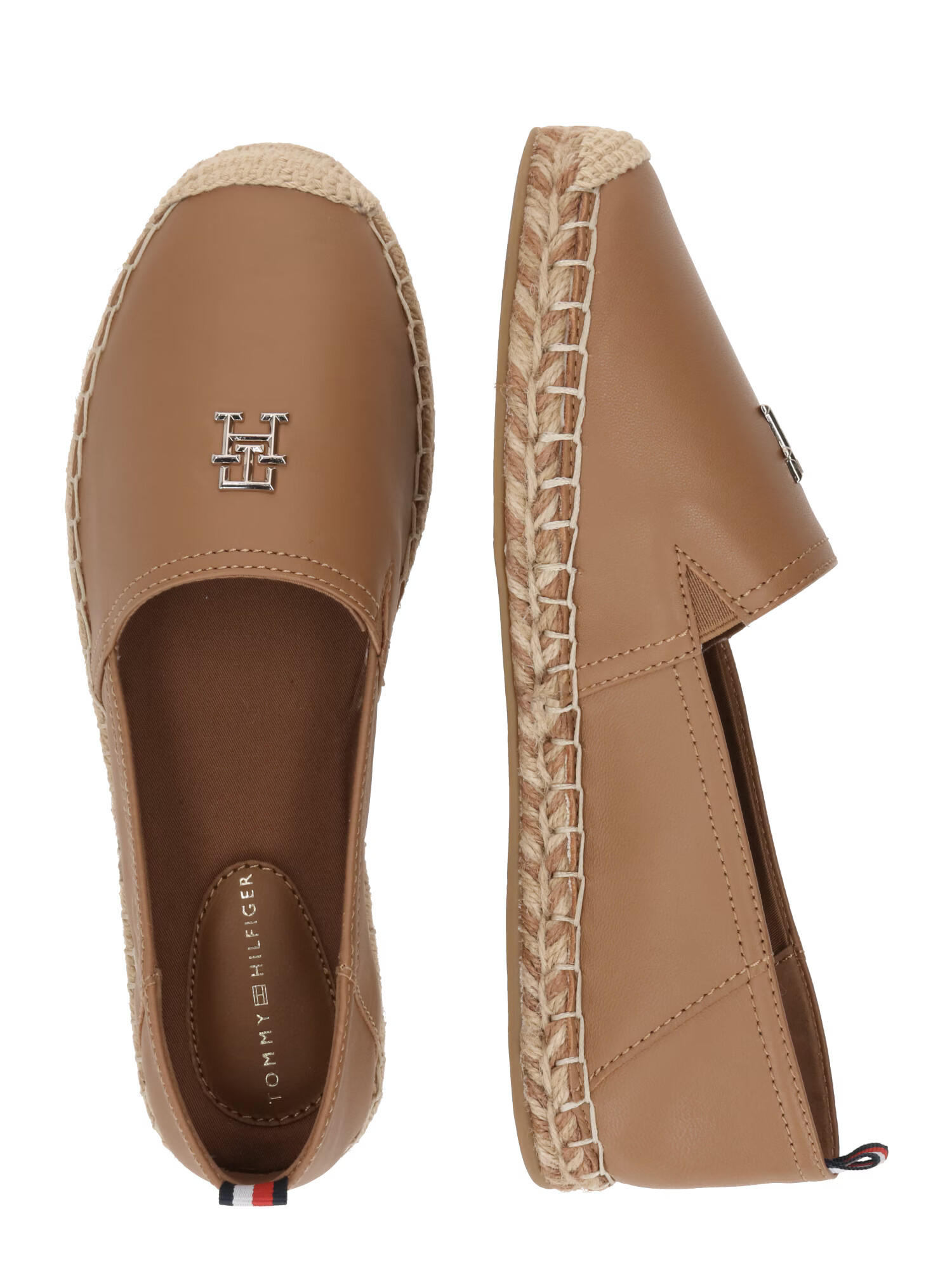 TOMMY HILFIGER Espadrile bleumarin / maro caramel / roșu intens / alb murdar - Pled.ro