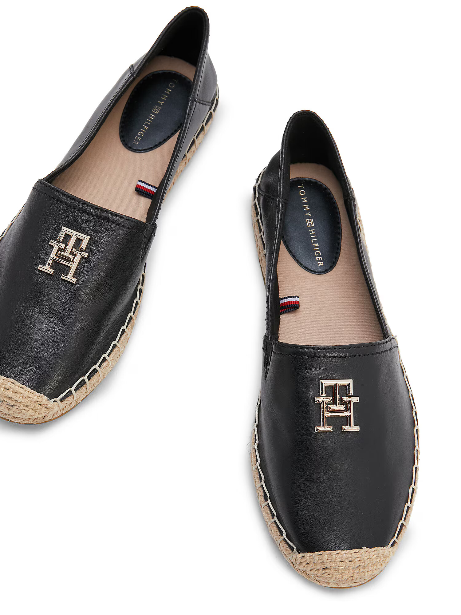 TOMMY HILFIGER Espadrile maro deschis / auriu / negru - Pled.ro