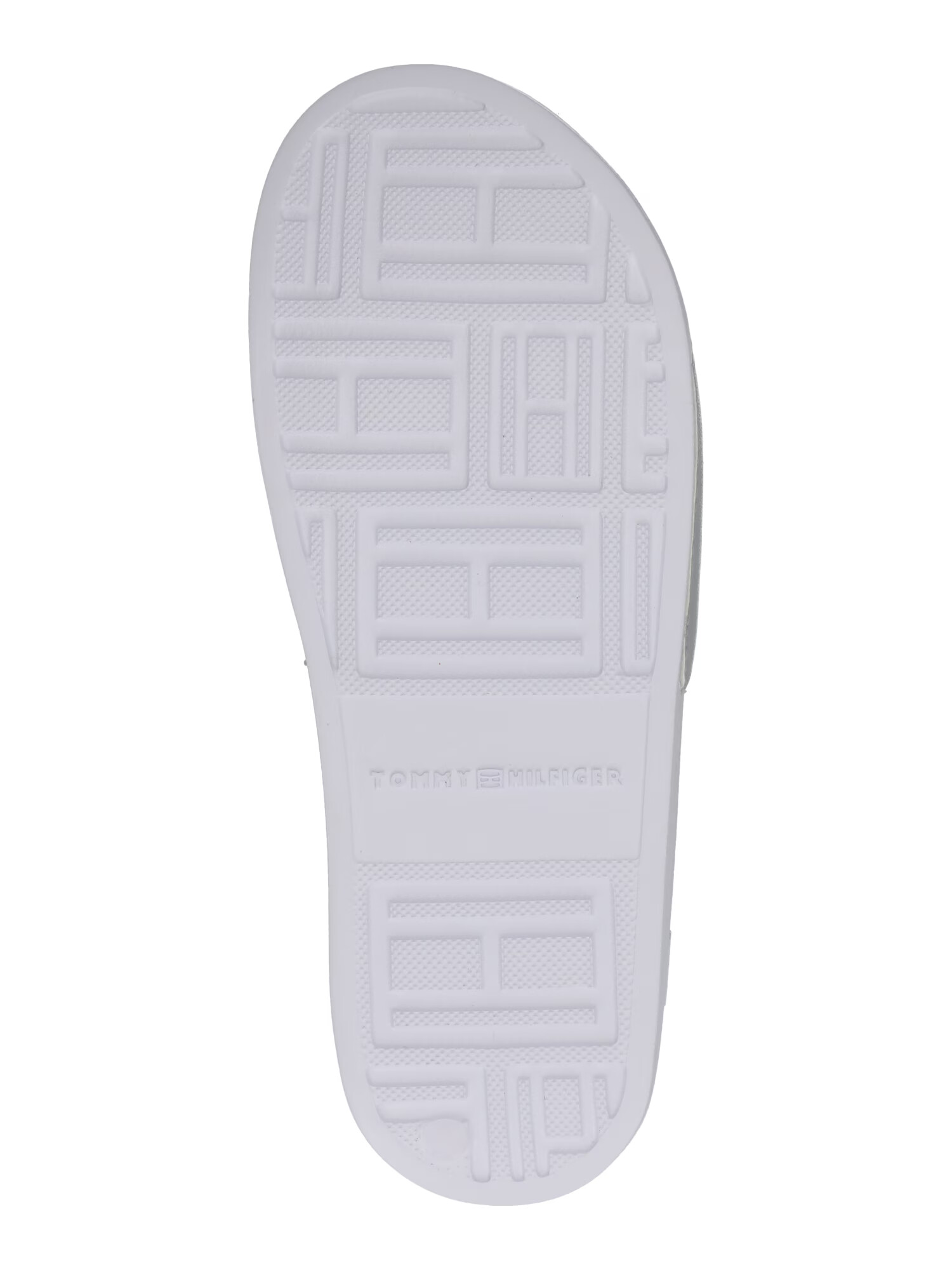 TOMMY HILFIGER Flip-flops argintiu / alb - Pled.ro