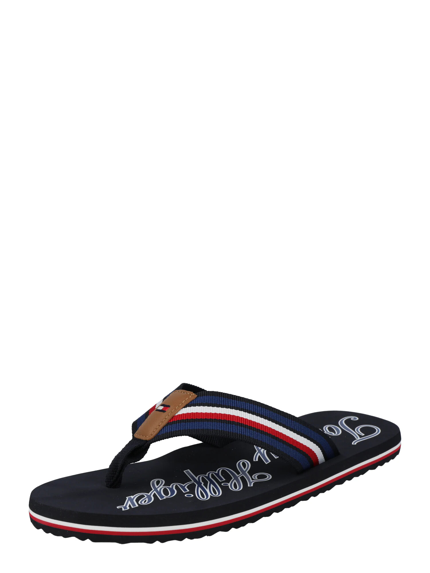 TOMMY HILFIGER Flip-flops bleumarin / albastru închis / roșu intens / alb - Pled.ro