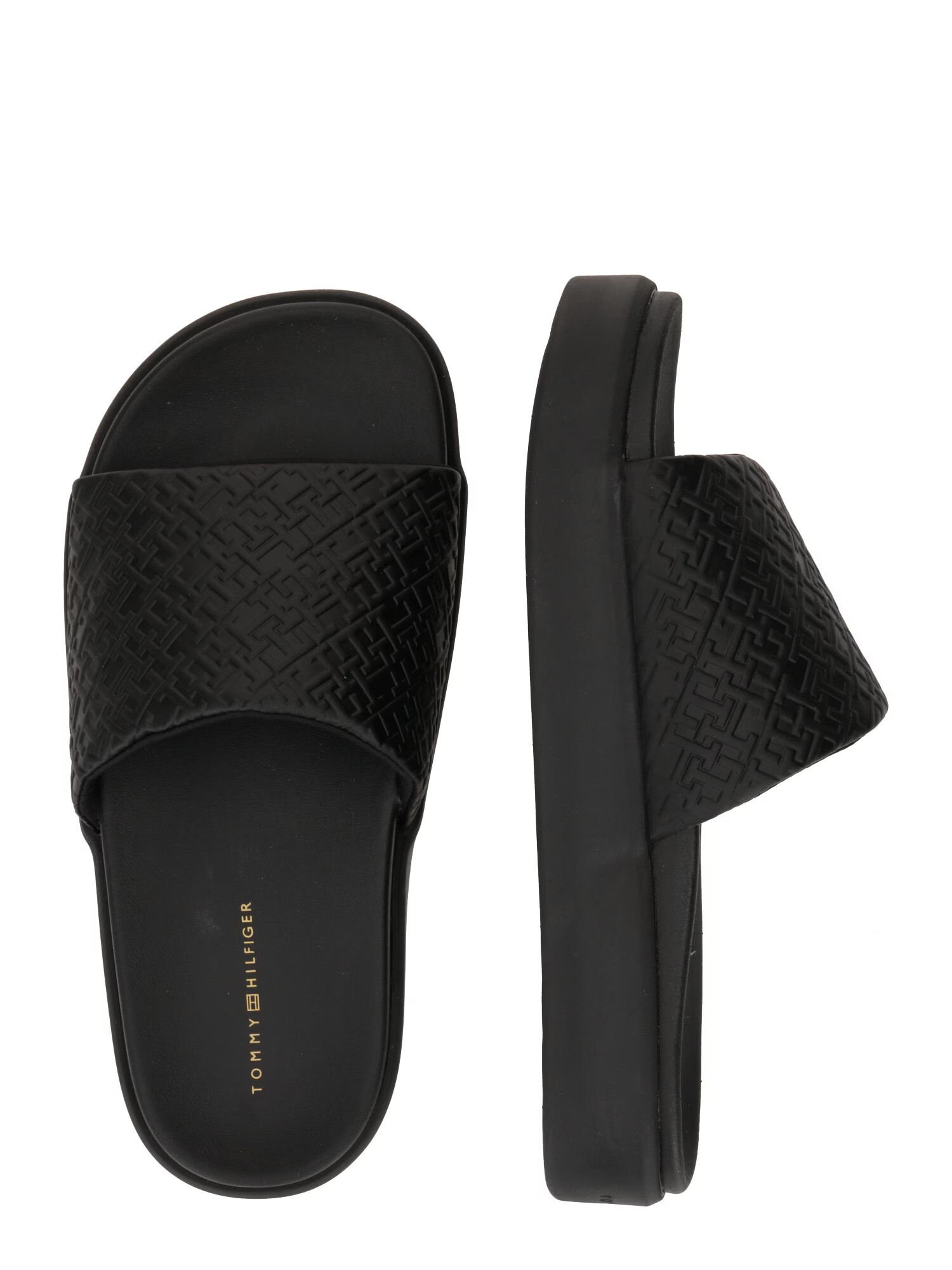 TOMMY HILFIGER Flip-flops negru - Pled.ro