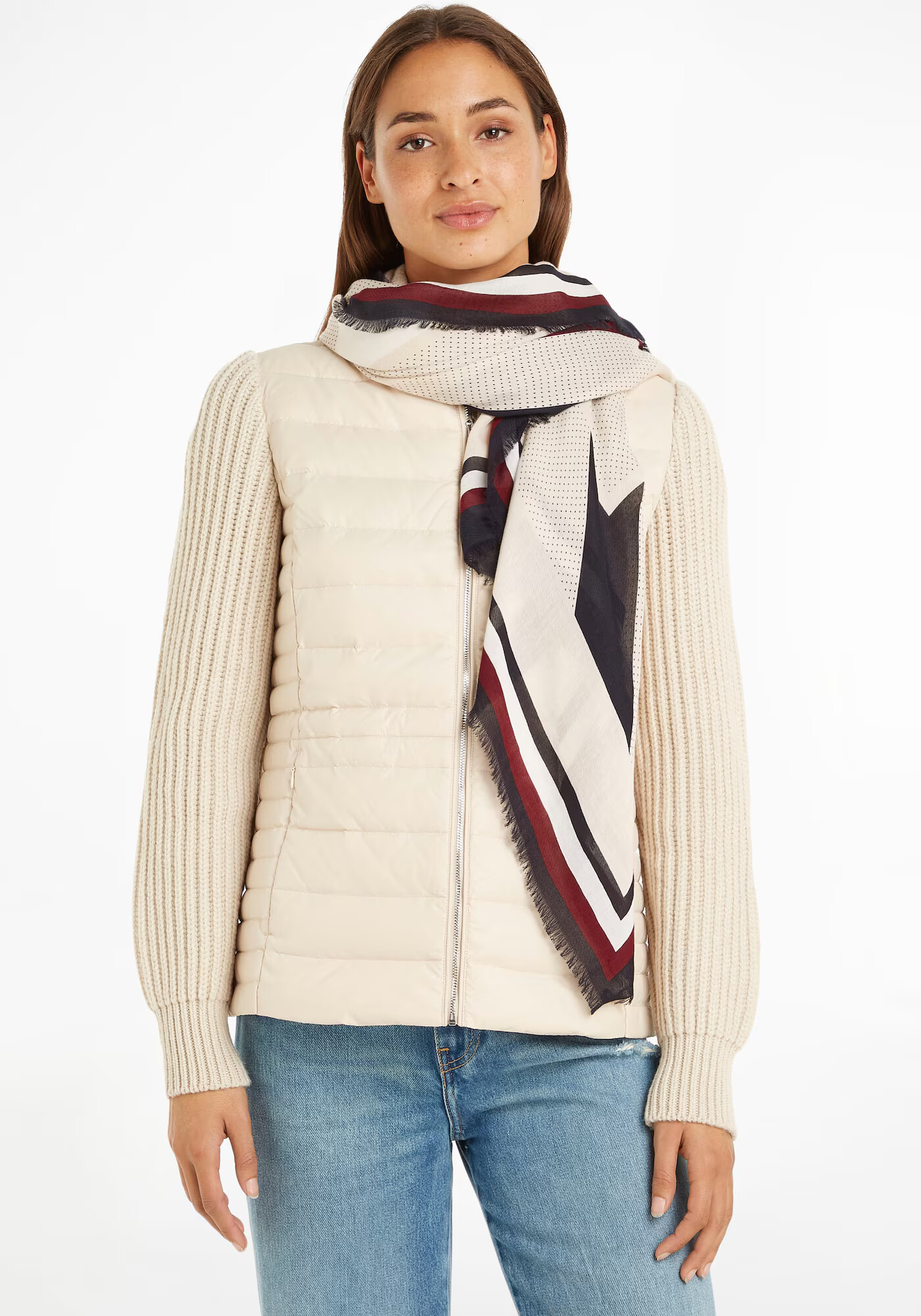 TOMMY HILFIGER Fular bej / mai multe culori - Pled.ro