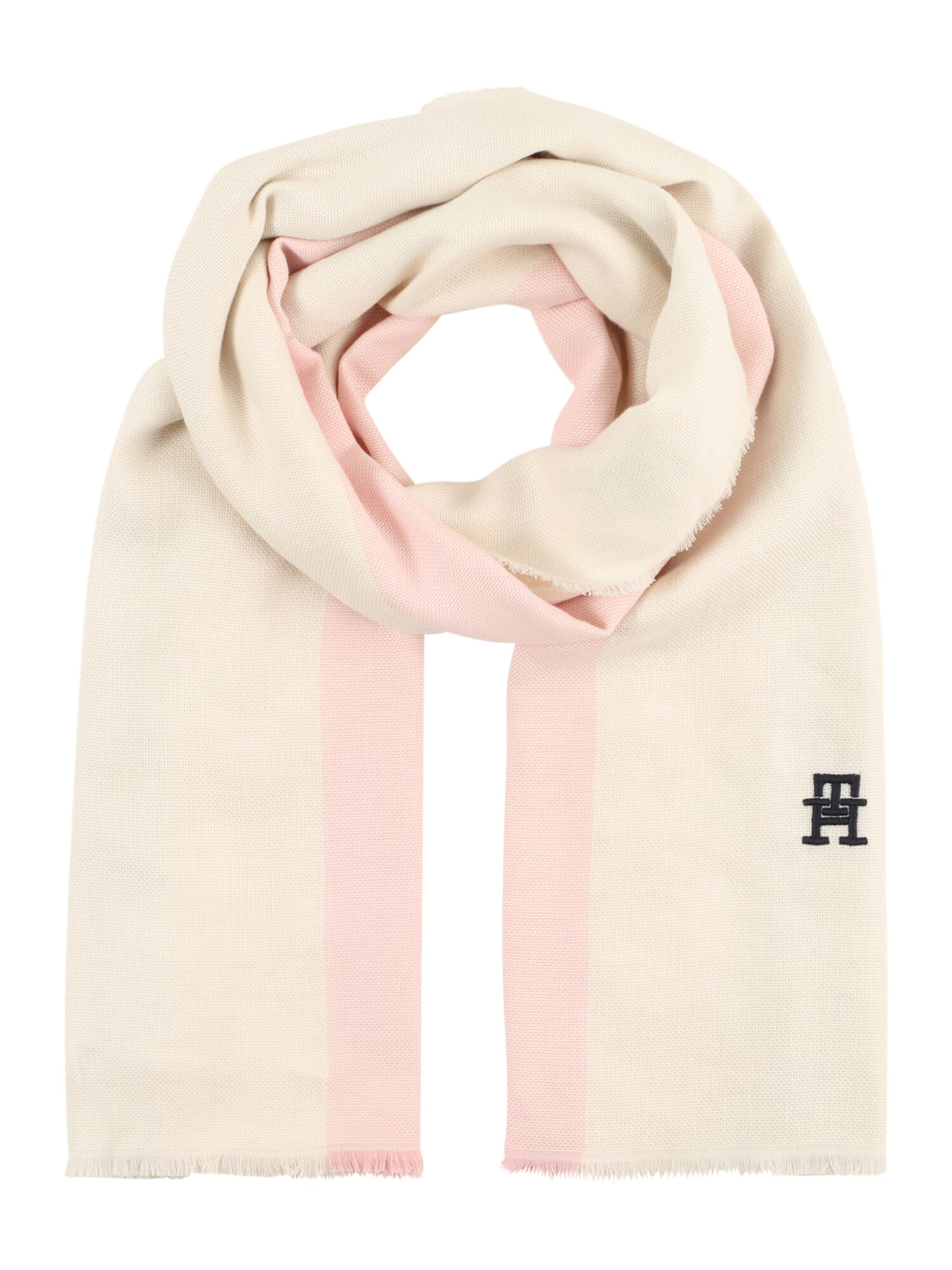 TOMMY HILFIGER Fular bej / roz pastel / negru - Pled.ro