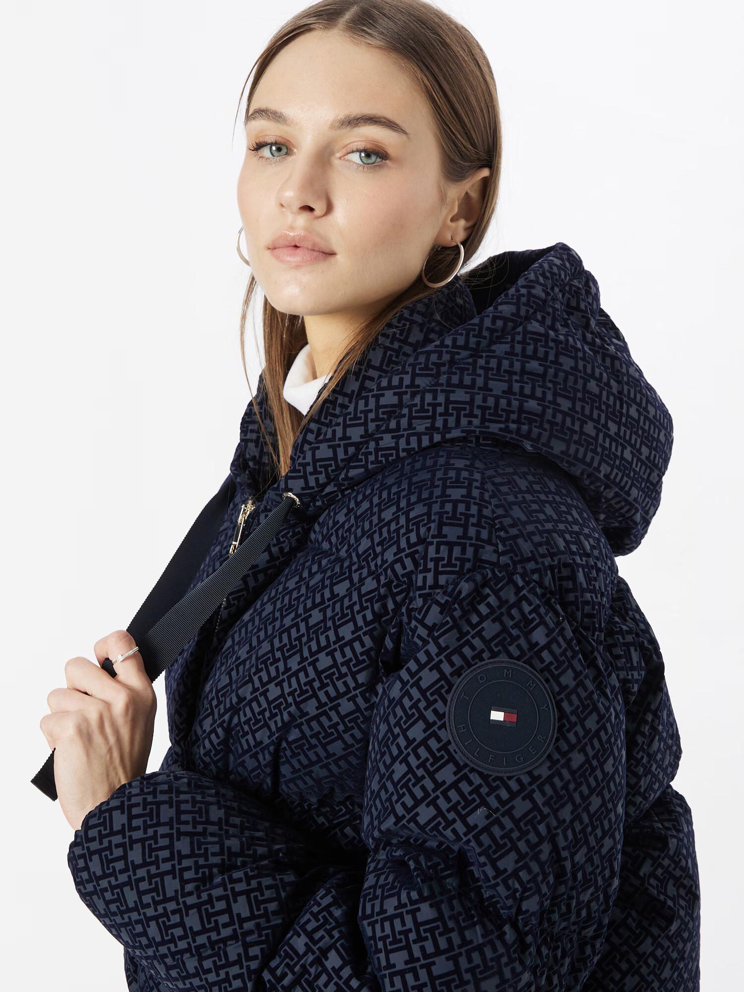 TOMMY HILFIGER Geacă de iarnă bleumarin / albastru ultramarin / roșu / alb - Pled.ro