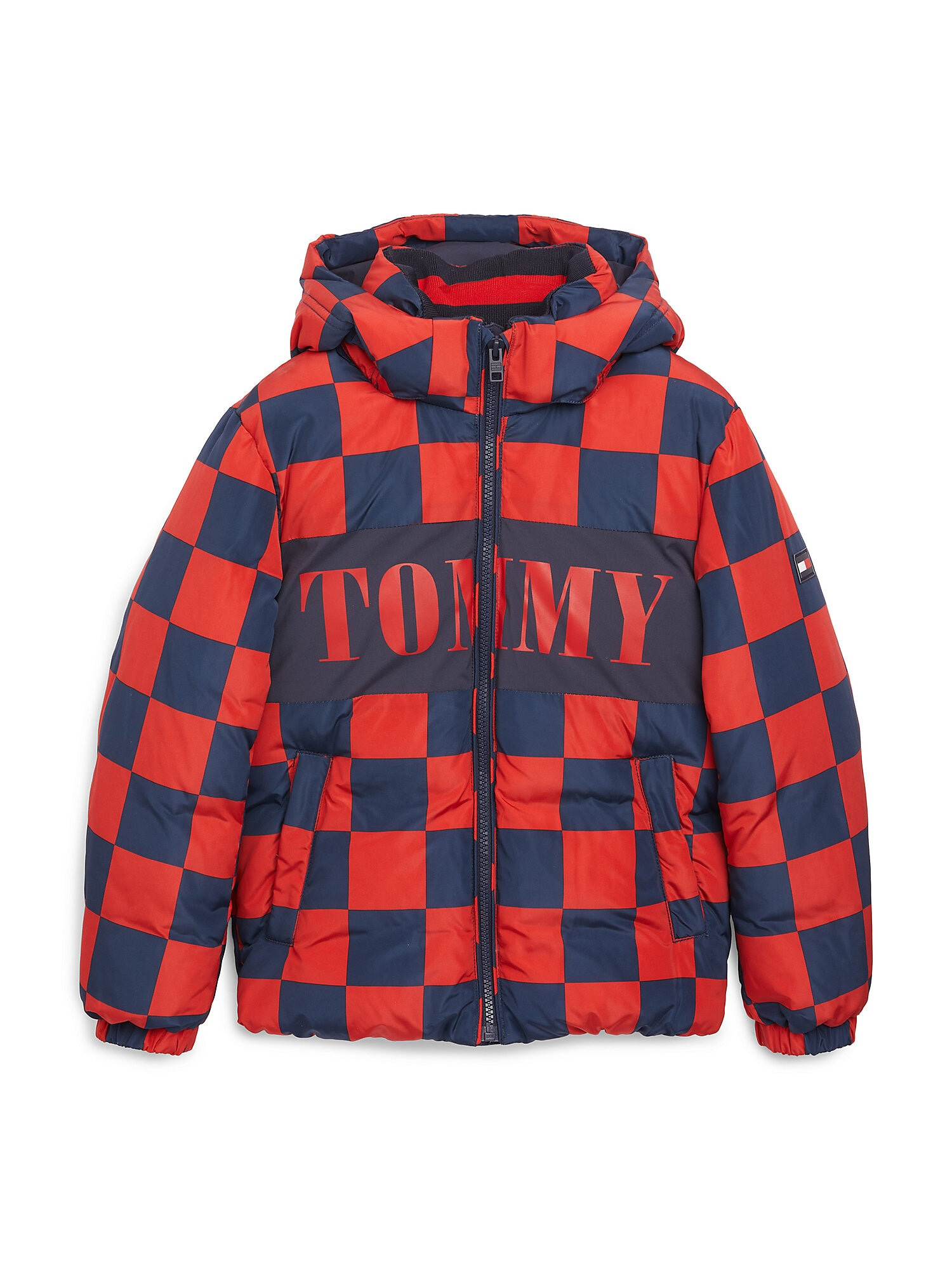 TOMMY HILFIGER Geacă de primăvară-toamnă bleumarin / roșu - Pled.ro