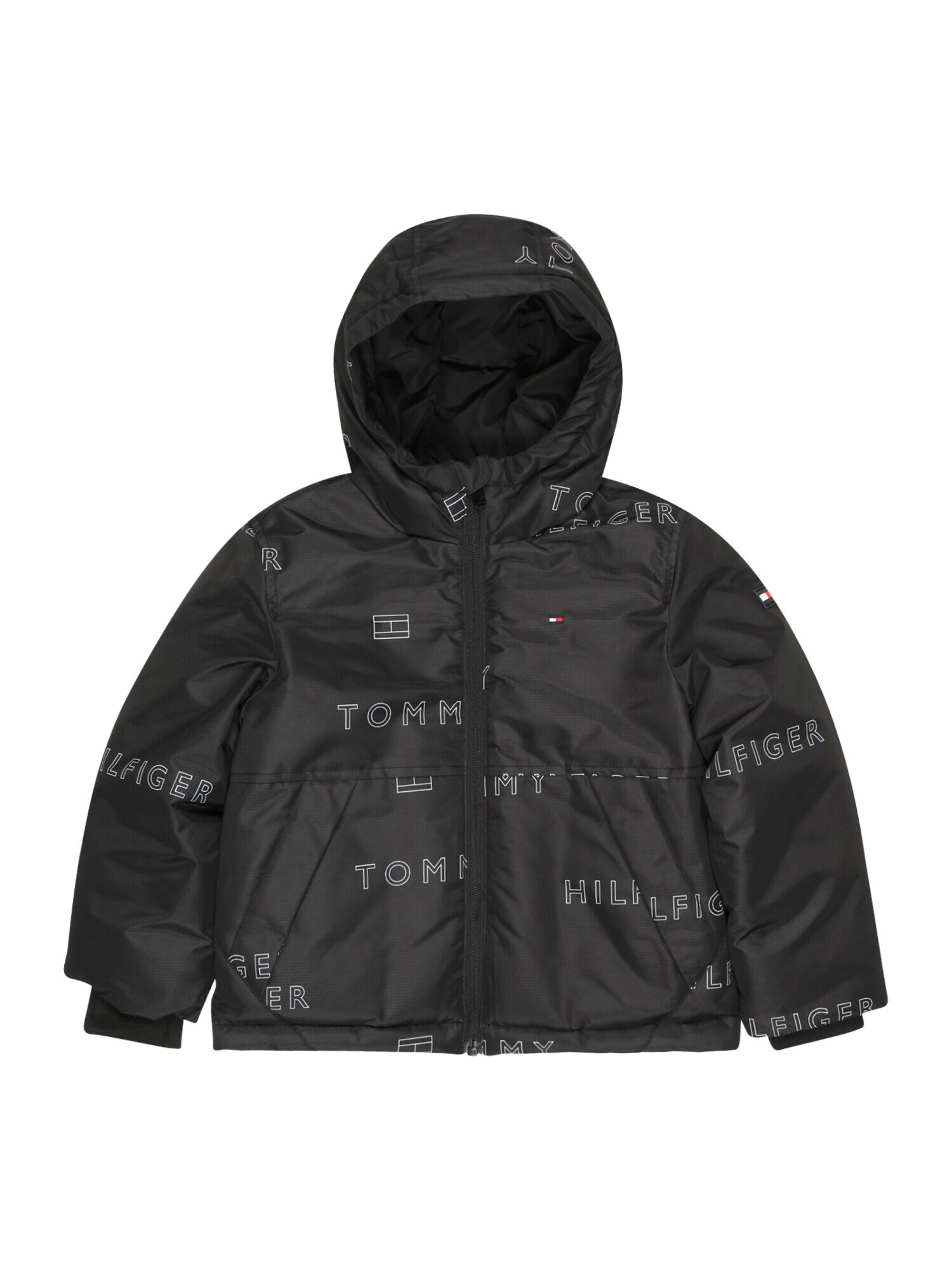 TOMMY HILFIGER Geacă de primăvară-toamnă bleumarin / roșu / negru / alb - Pled.ro