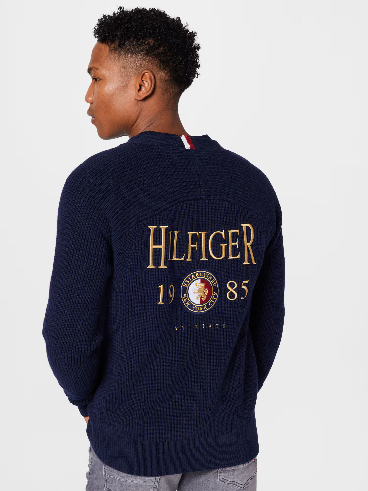 TOMMY HILFIGER Geacă tricotată albastru marin / mai multe culori - Pled.ro