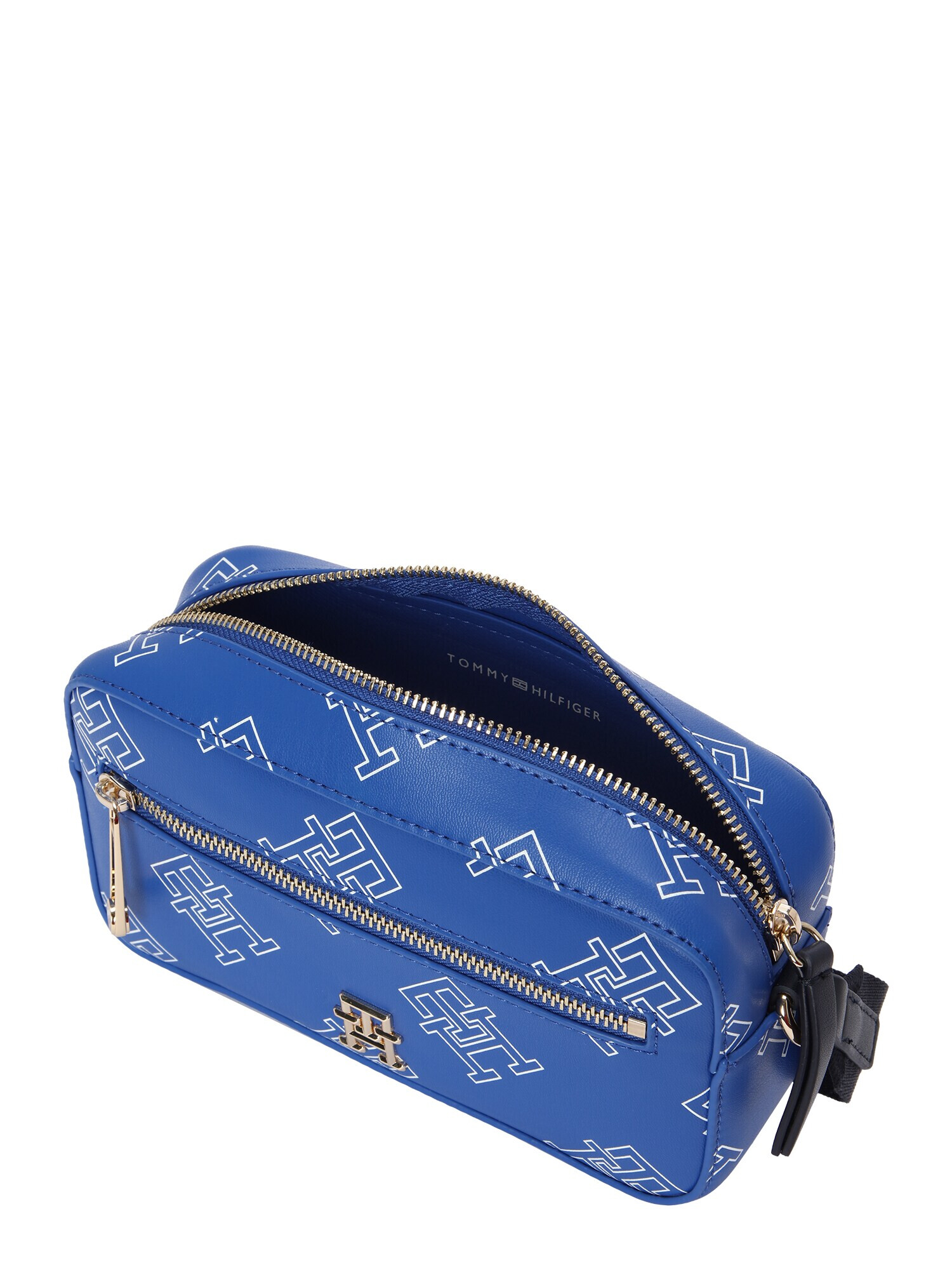 TOMMY HILFIGER Geantă de umăr albastru cobalt / auriu / alb - Pled.ro