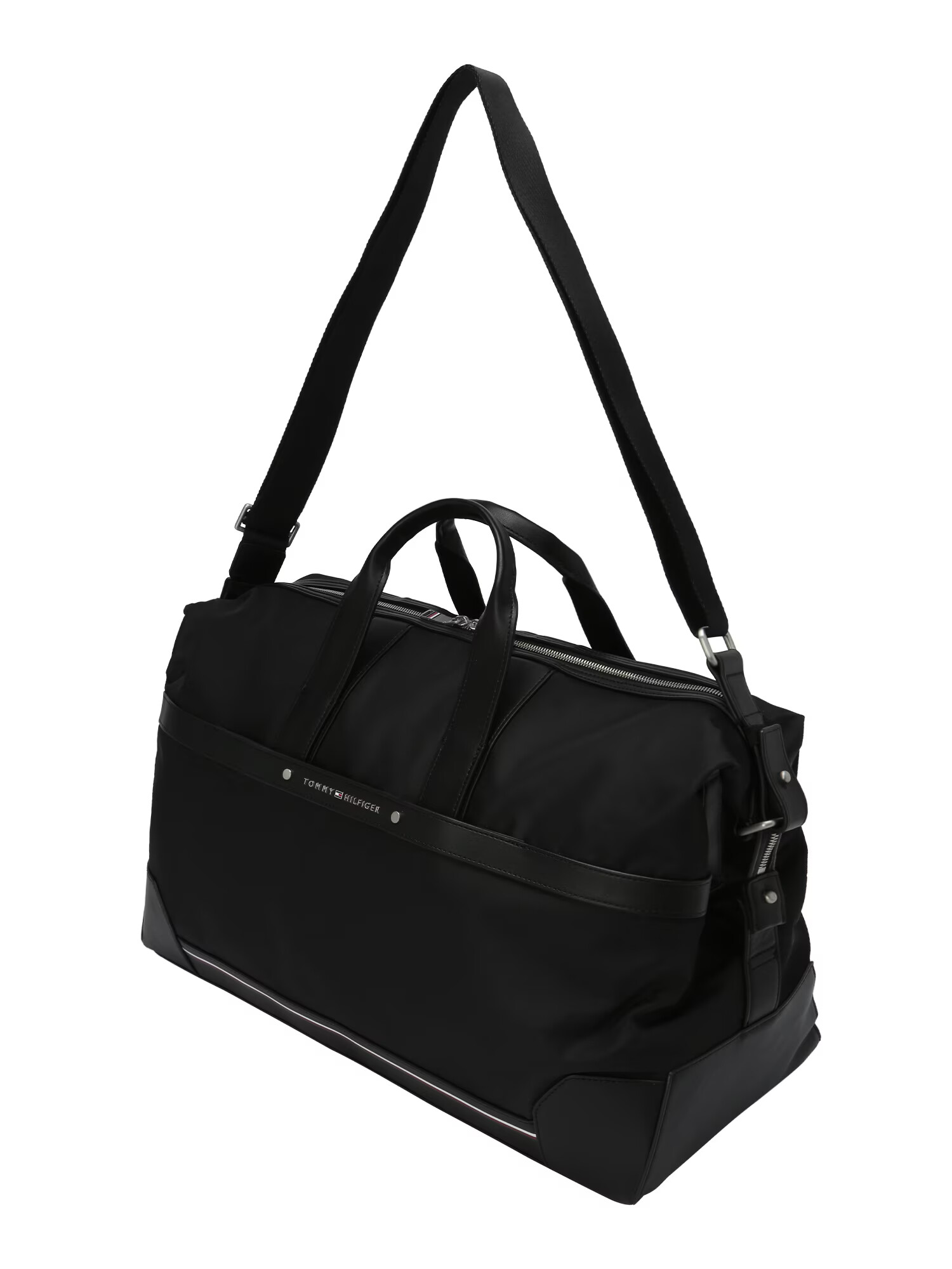 TOMMY HILFIGER Geantă de weekend negru / argintiu - Pled.ro