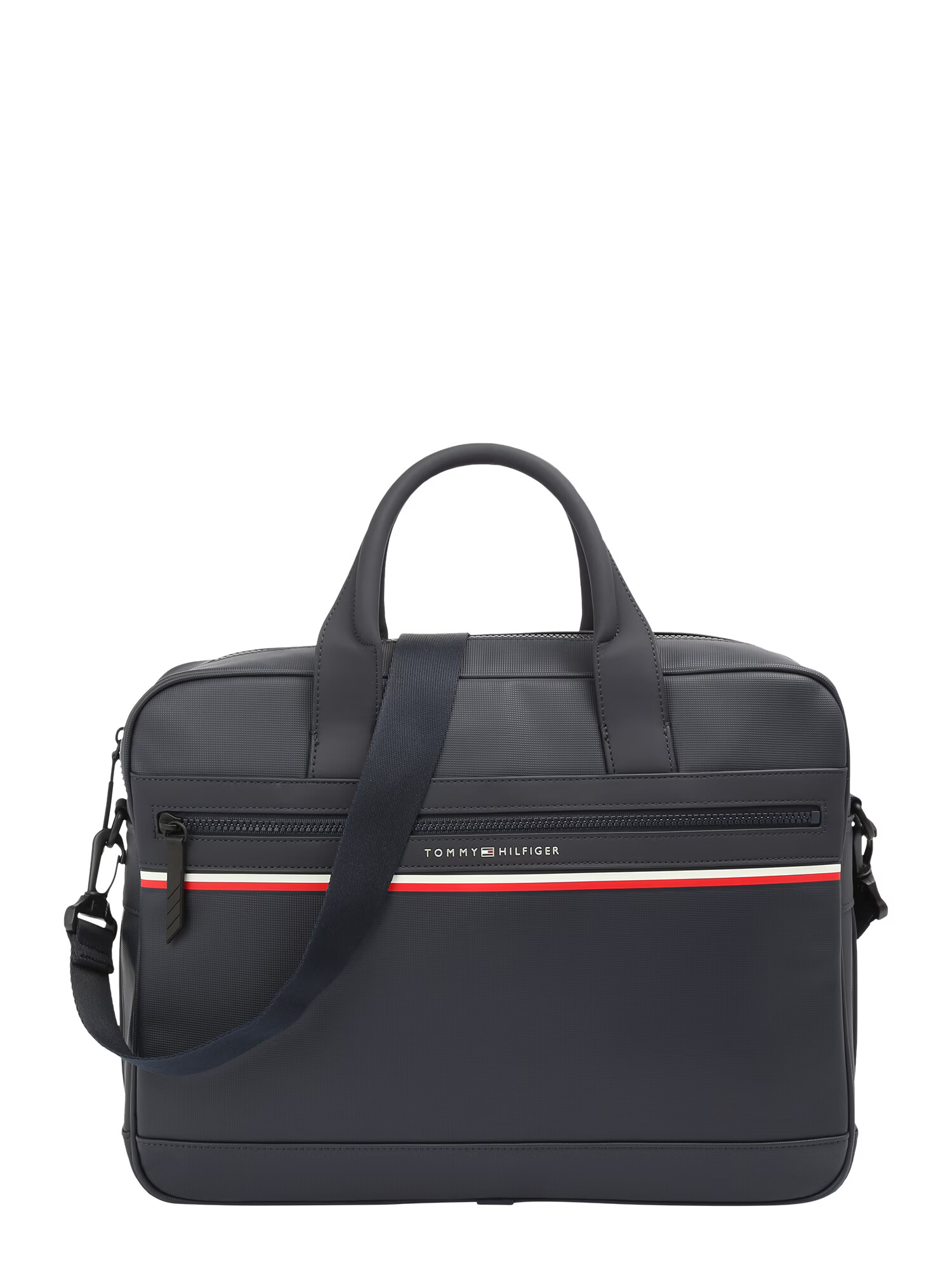 TOMMY HILFIGER Geantă laptop albastru închis / roșu / alb - Pled.ro