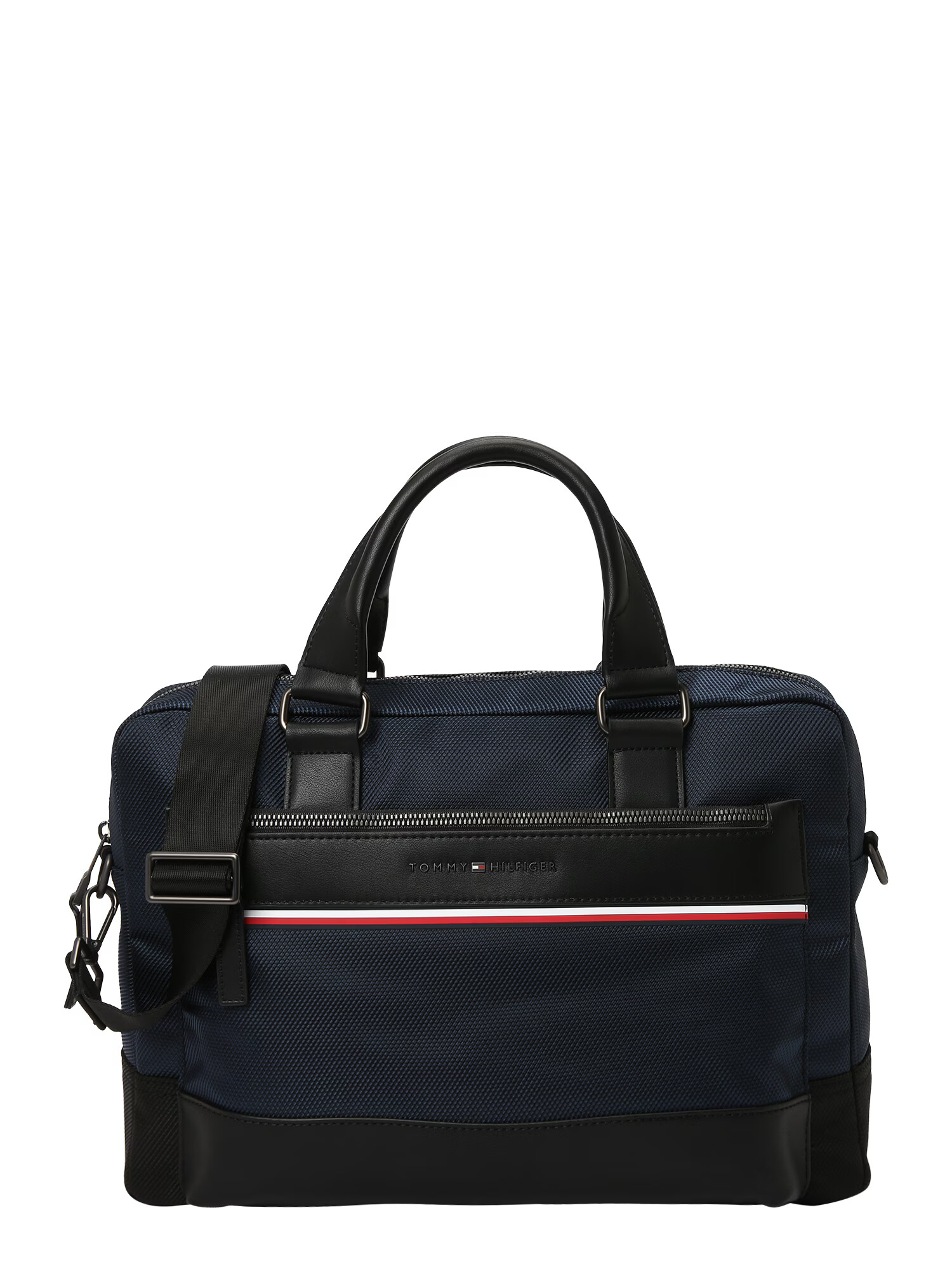 TOMMY HILFIGER Geantă laptop bleumarin / roșu / alb - Pled.ro