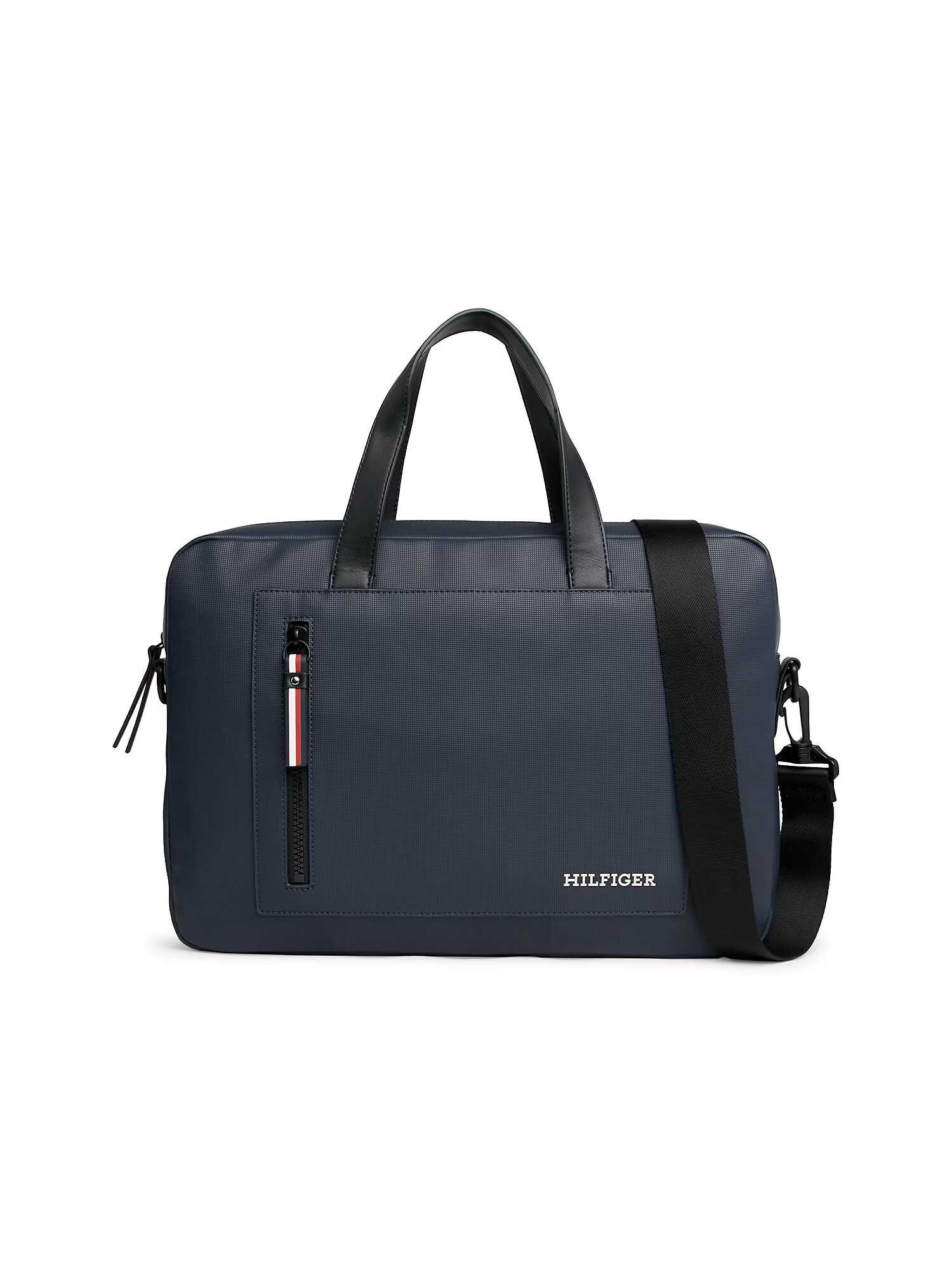 TOMMY HILFIGER Geantă laptop bleumarin / roșu / alb - Pled.ro