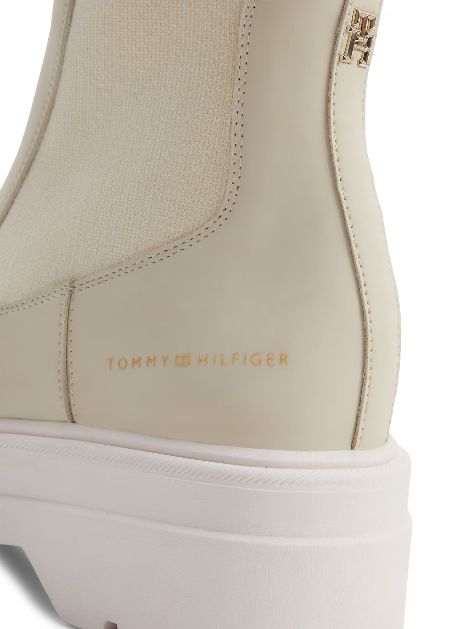 TOMMY HILFIGER Ghete chelsea bej deschis / galben auriu - Pled.ro