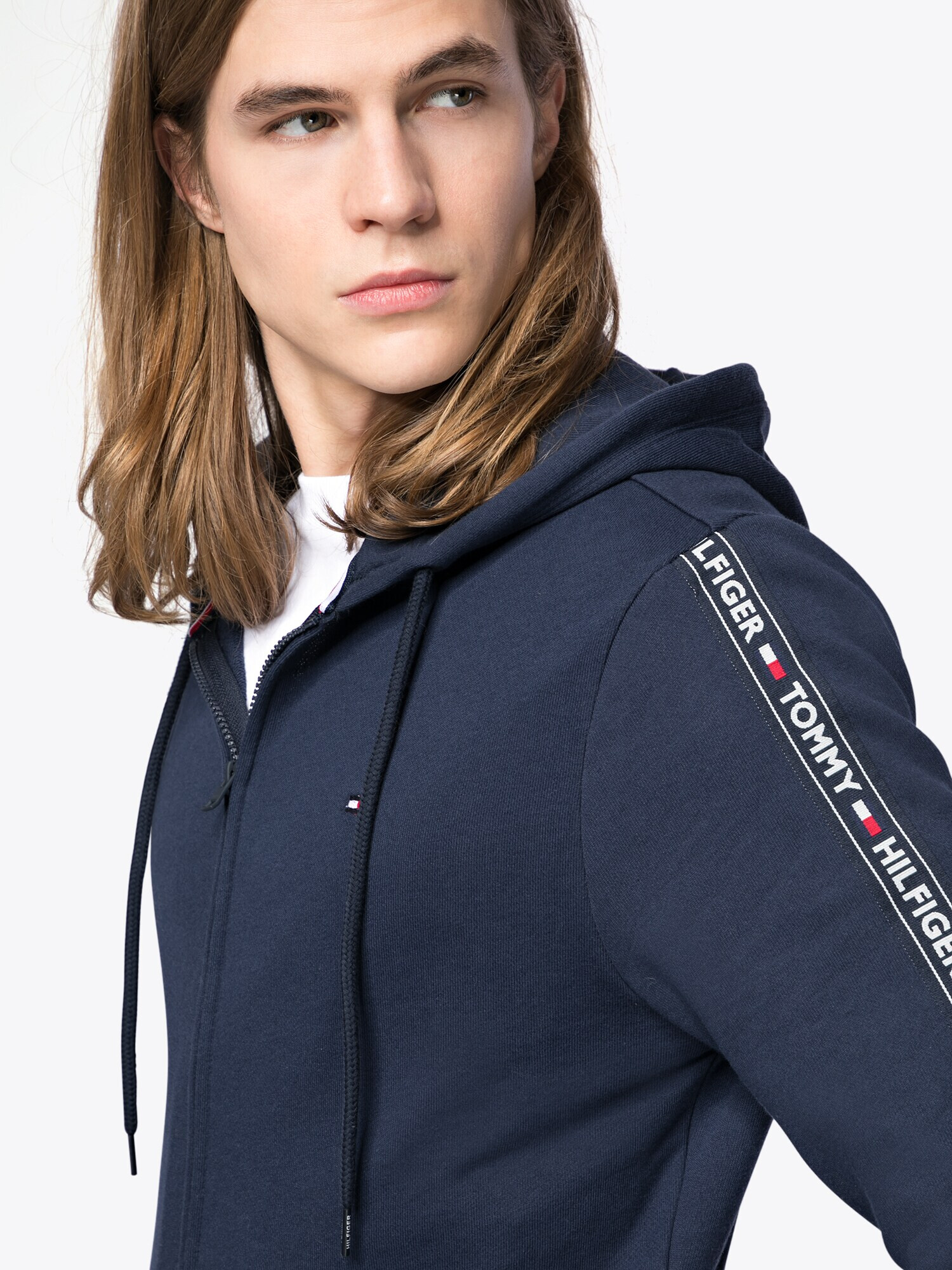 TOMMY HILFIGER Hanorac bleumarin / roșu / alb - Pled.ro