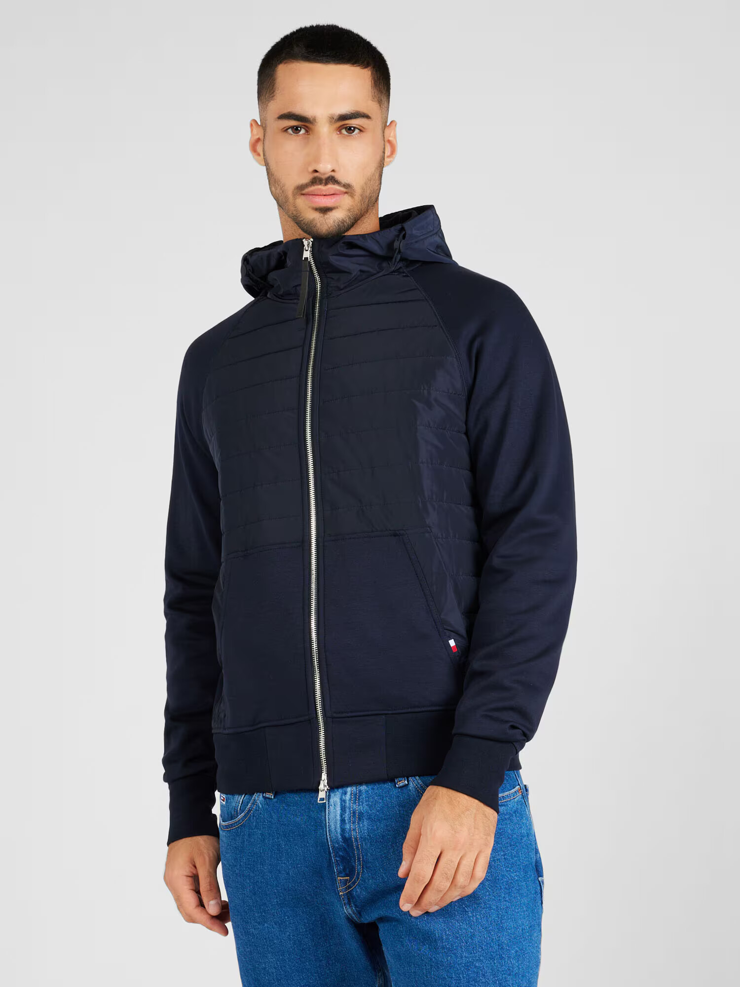 TOMMY HILFIGER Hanorac bleumarin / roșu / alb - Pled.ro