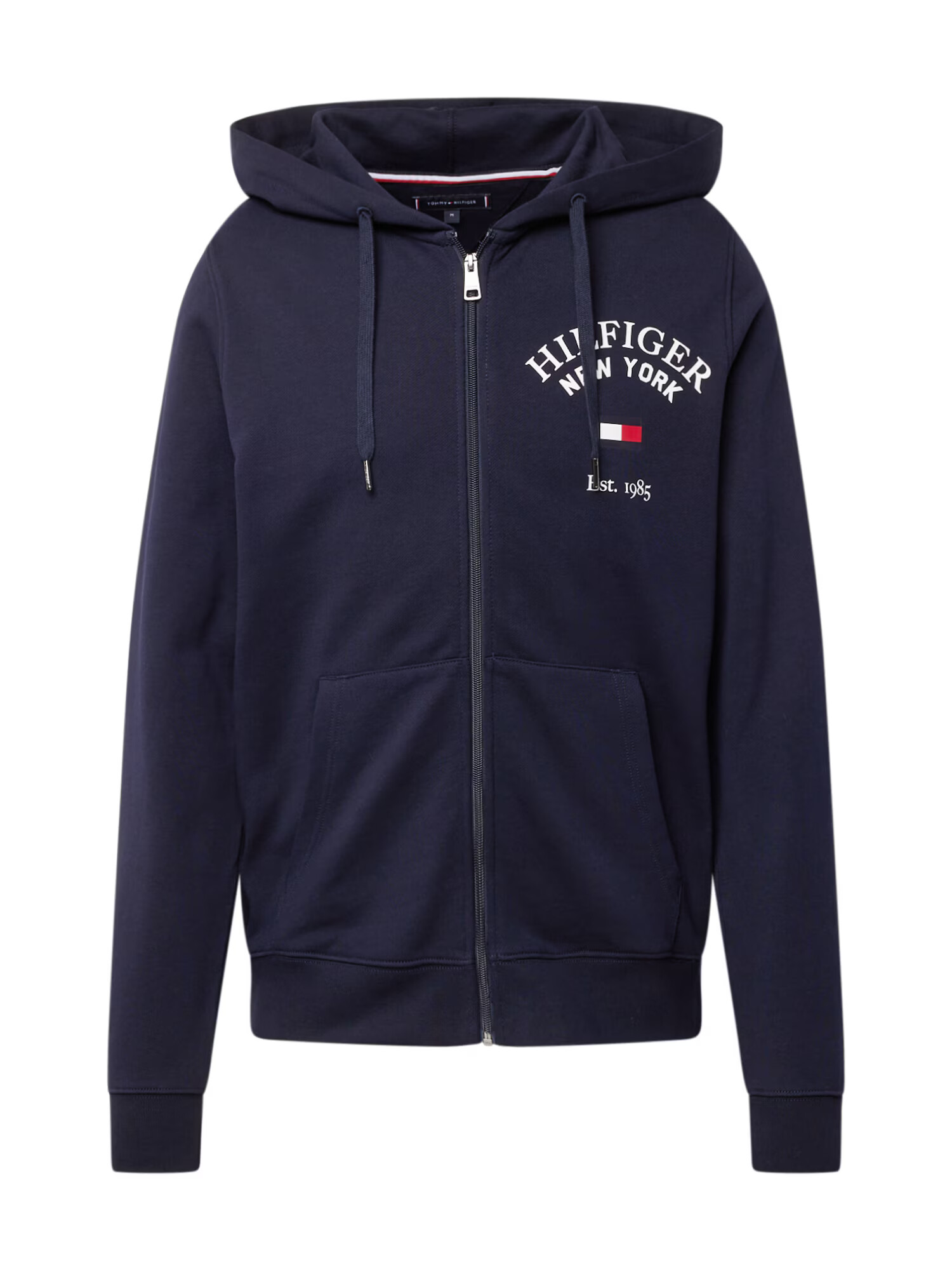 TOMMY HILFIGER Hanorac 'Varsity Arched' albastru noapte / roșu / alb - Pled.ro