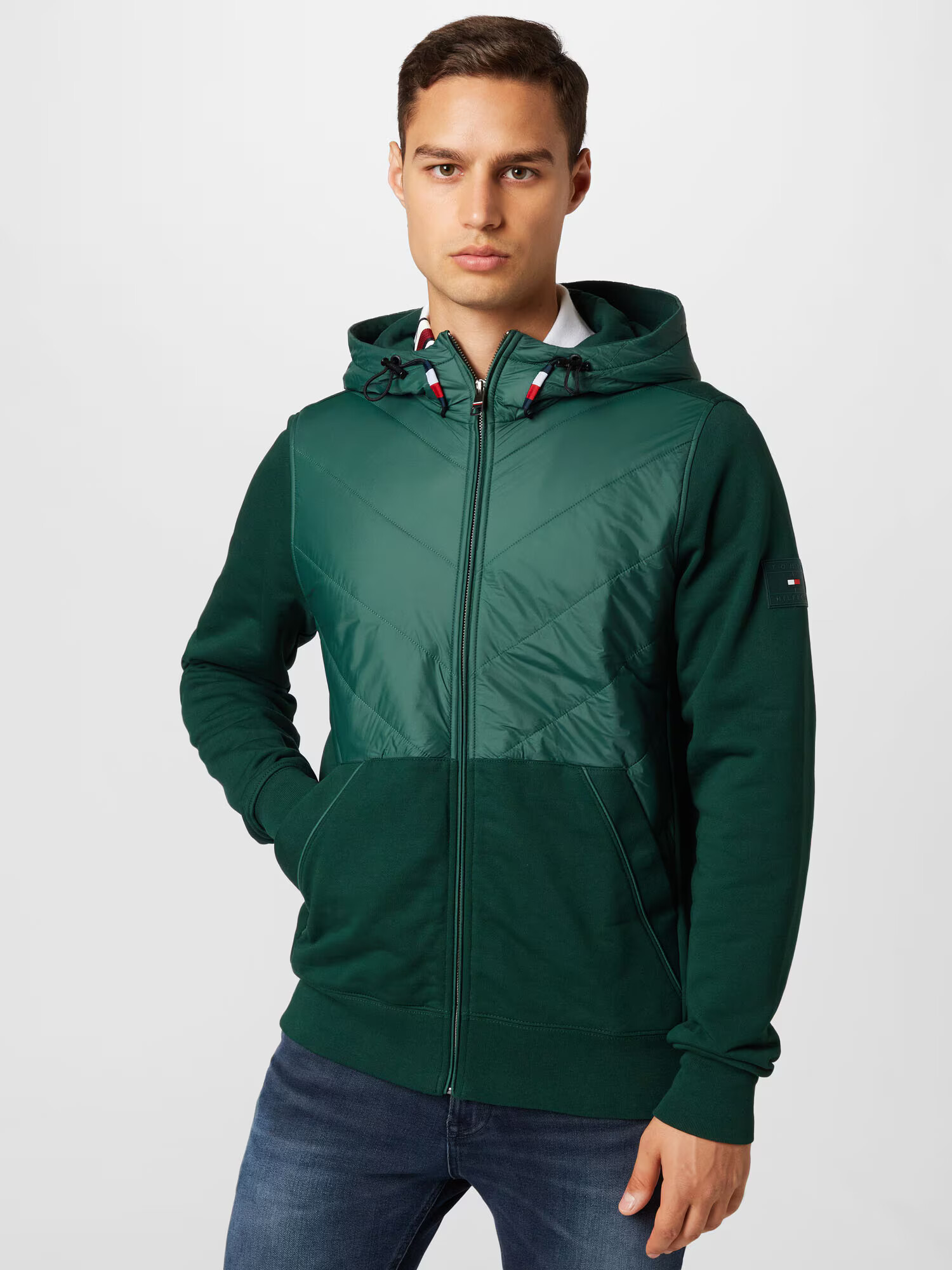 TOMMY HILFIGER Hanorac verde închis - Pled.ro