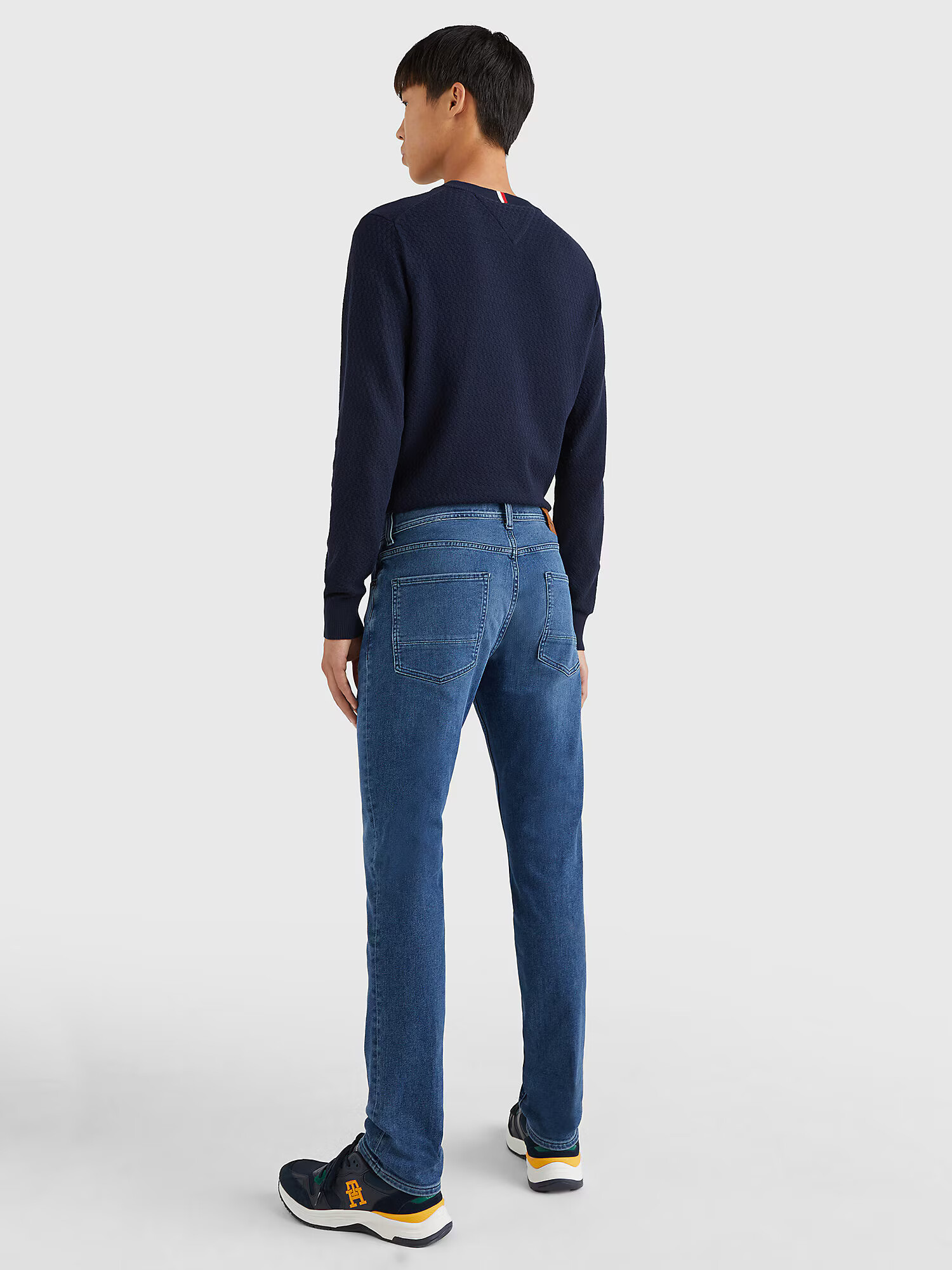 TOMMY HILFIGER Jeans 'Denton' albastru denim / maro - Pled.ro