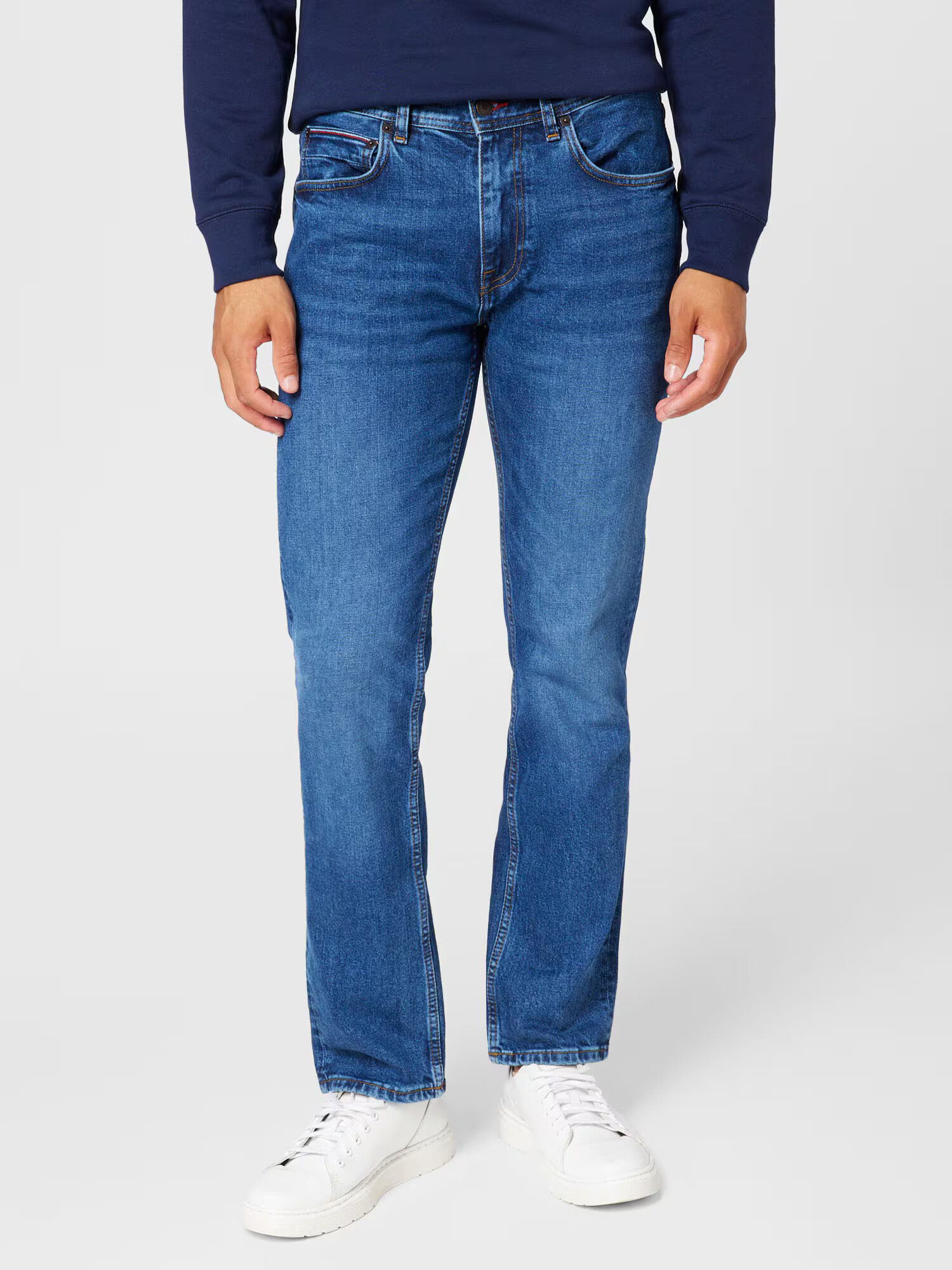 TOMMY HILFIGER Jeans 'Denton' albastru închis - Pled.ro