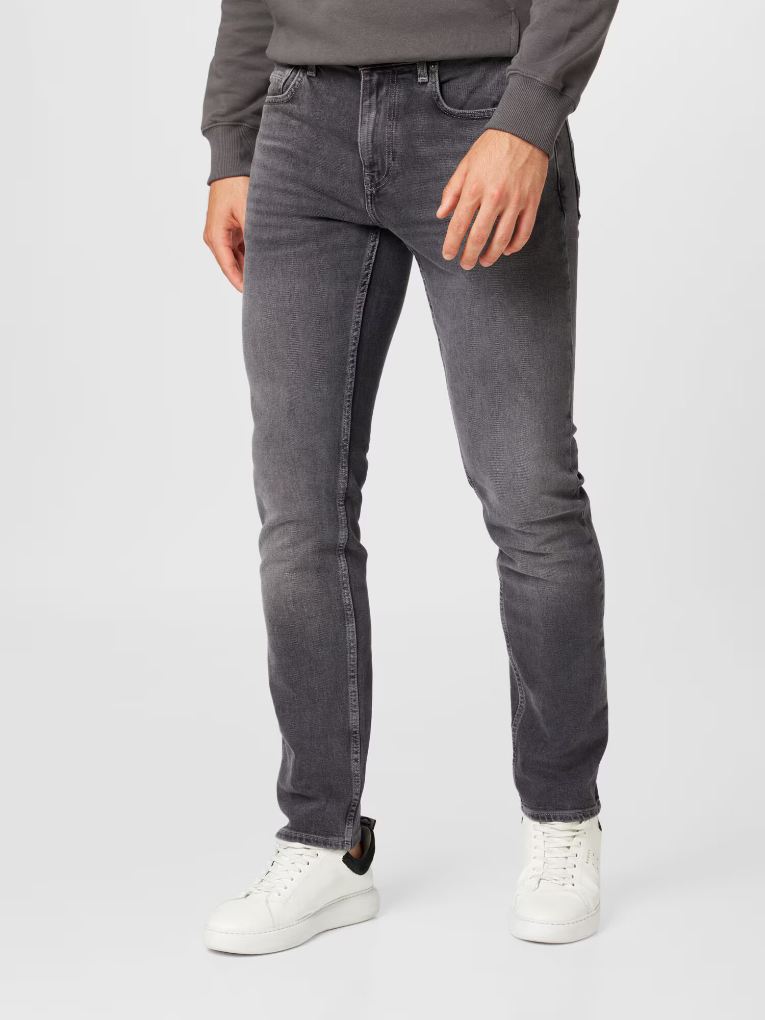 TOMMY HILFIGER Jeans 'Denton' gri închis - Pled.ro