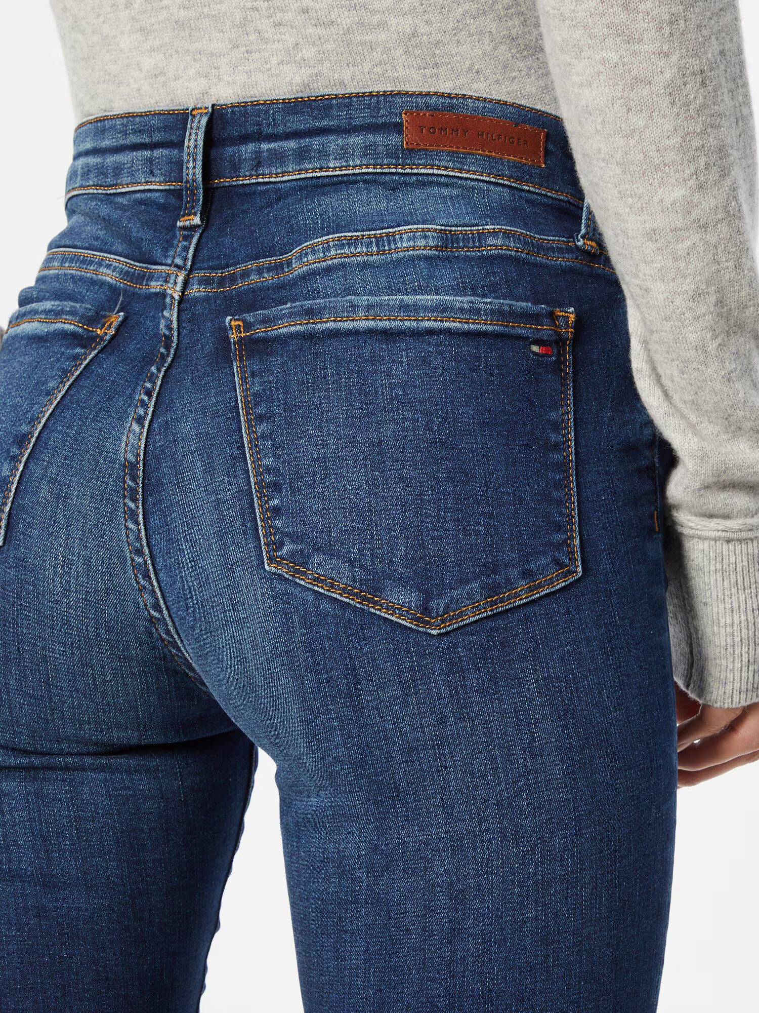 TOMMY HILFIGER Jeans 'Doreen' albastru închis / castaniu - Pled.ro