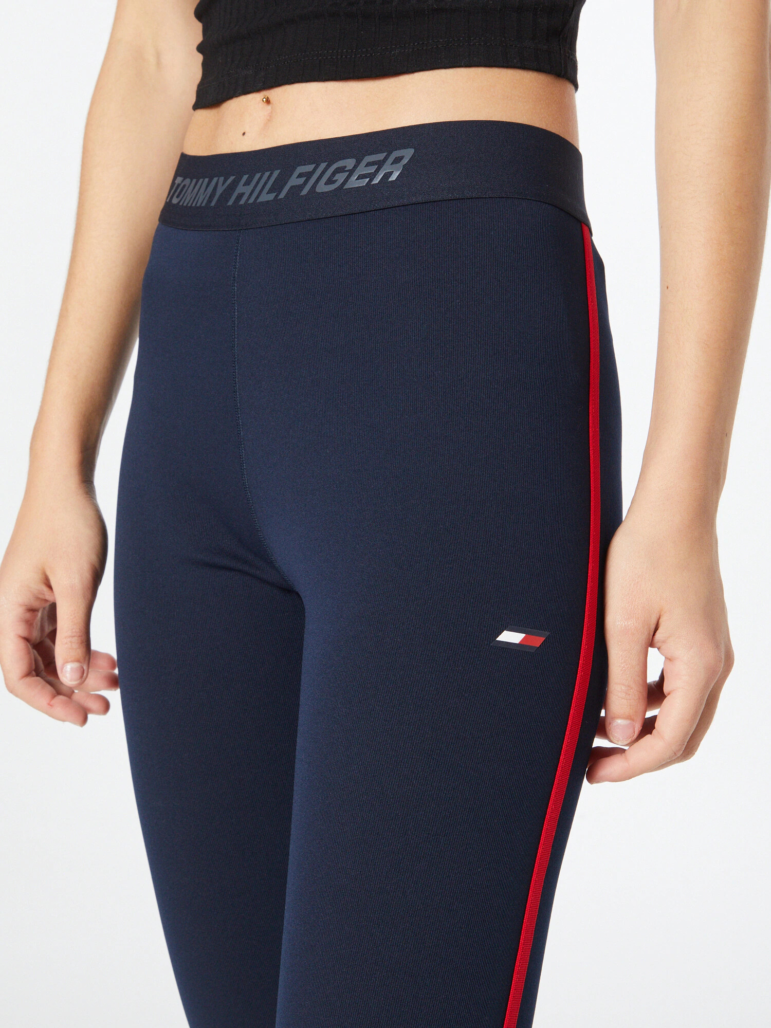 TOMMY HILFIGER Leggings albastru închis / roșu / alb - Pled.ro