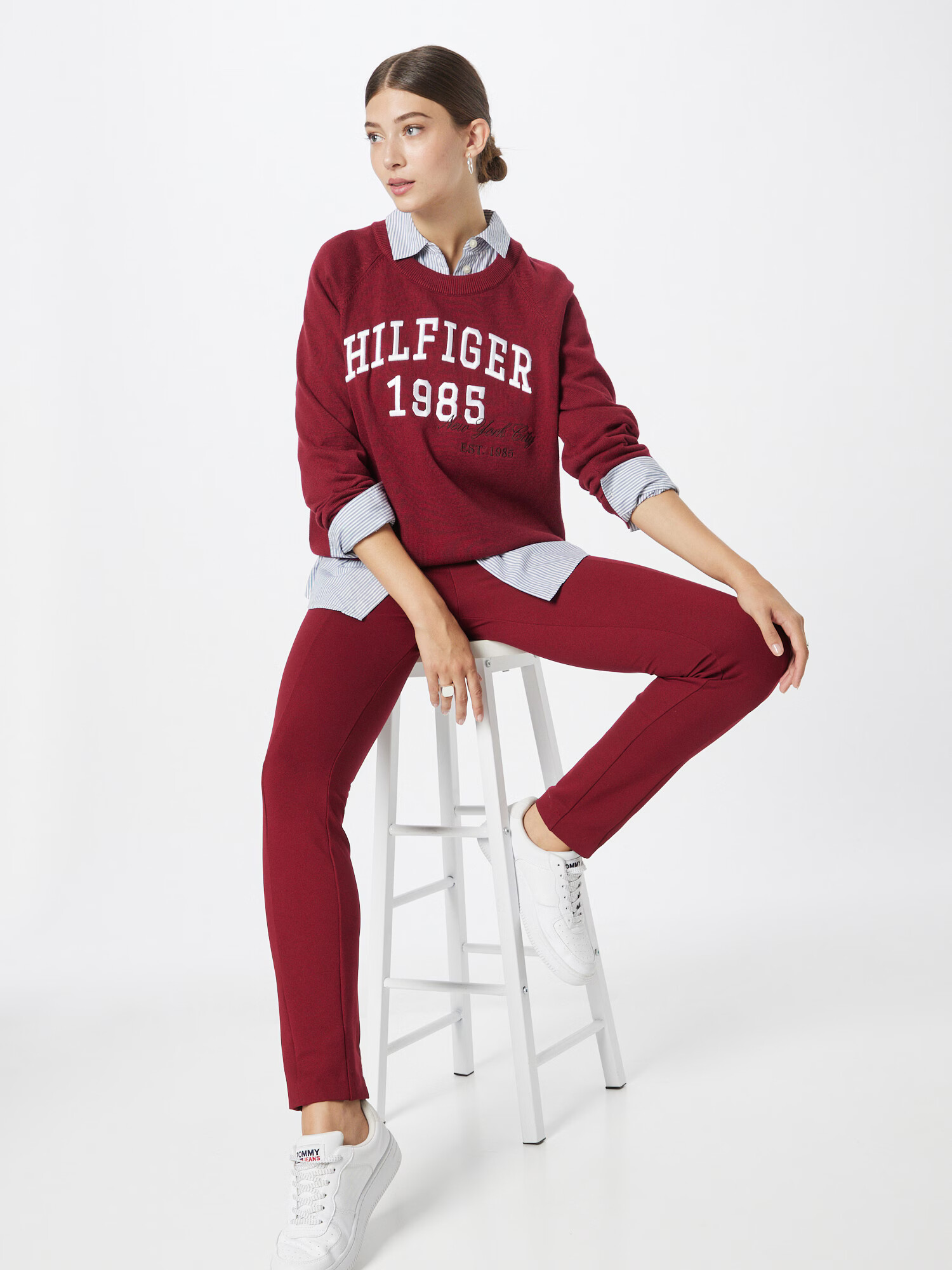 TOMMY HILFIGER Leggings 'Audrey' roșu - Pled.ro