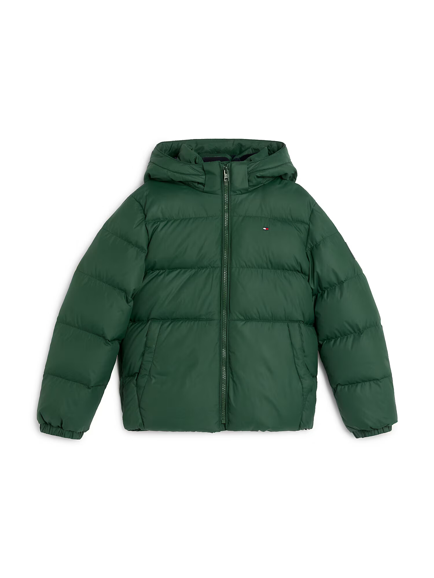 TOMMY HILFIGER Geacă de primăvară-toamnă bleumarin / verde închis / roșu / alb - Pled.ro