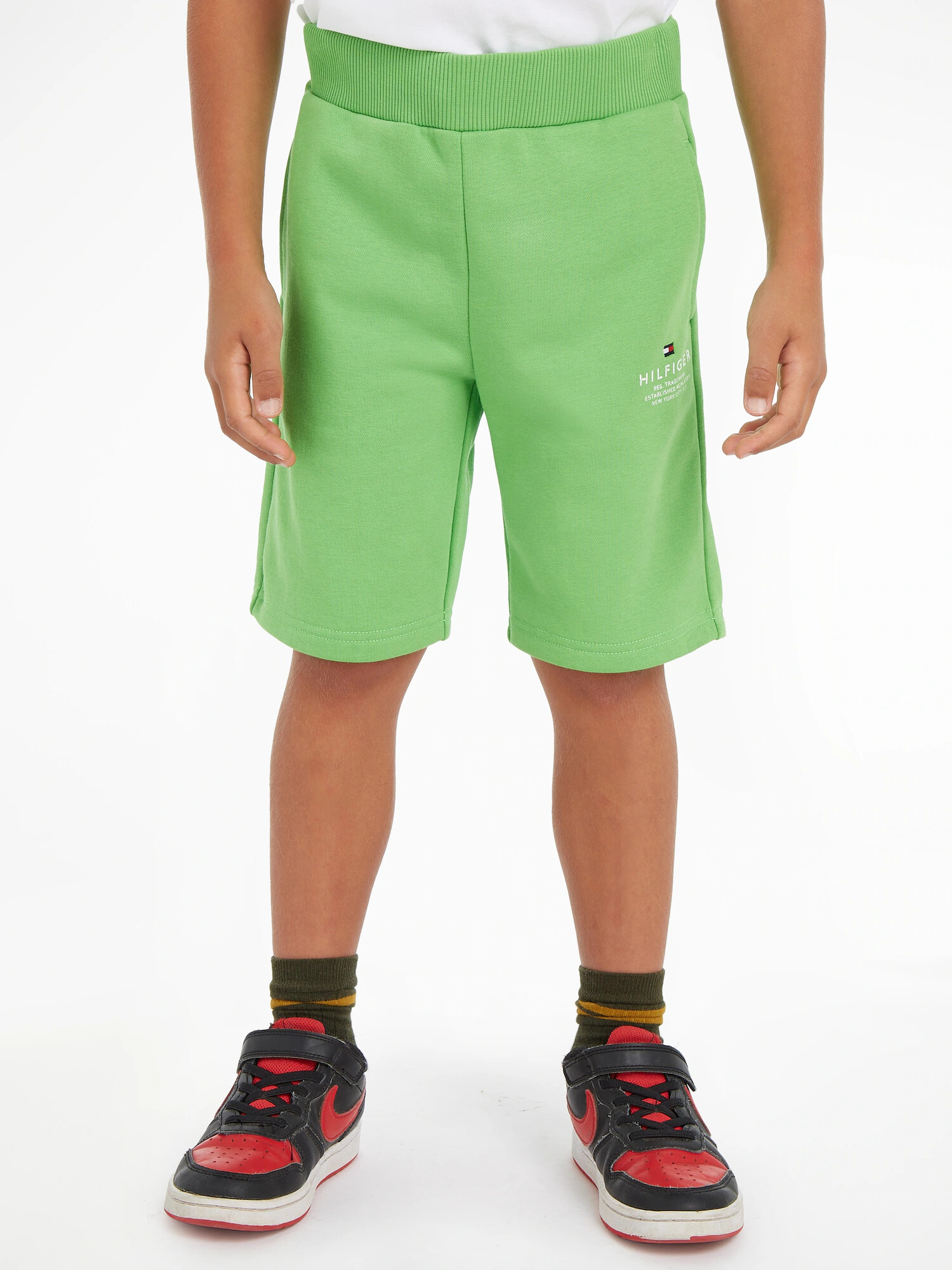 TOMMY HILFIGER Pantaloni albastru marin / verde limetă / roșu / alb - Pled.ro