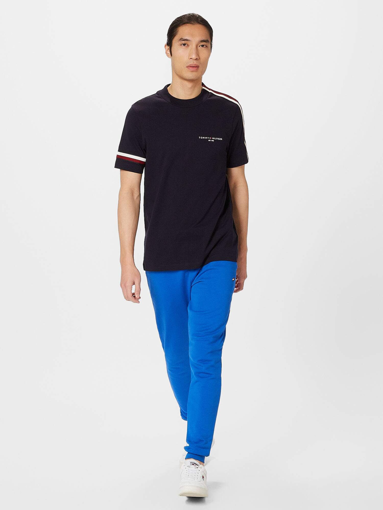 TOMMY HILFIGER Pantaloni albastru neon - Pled.ro