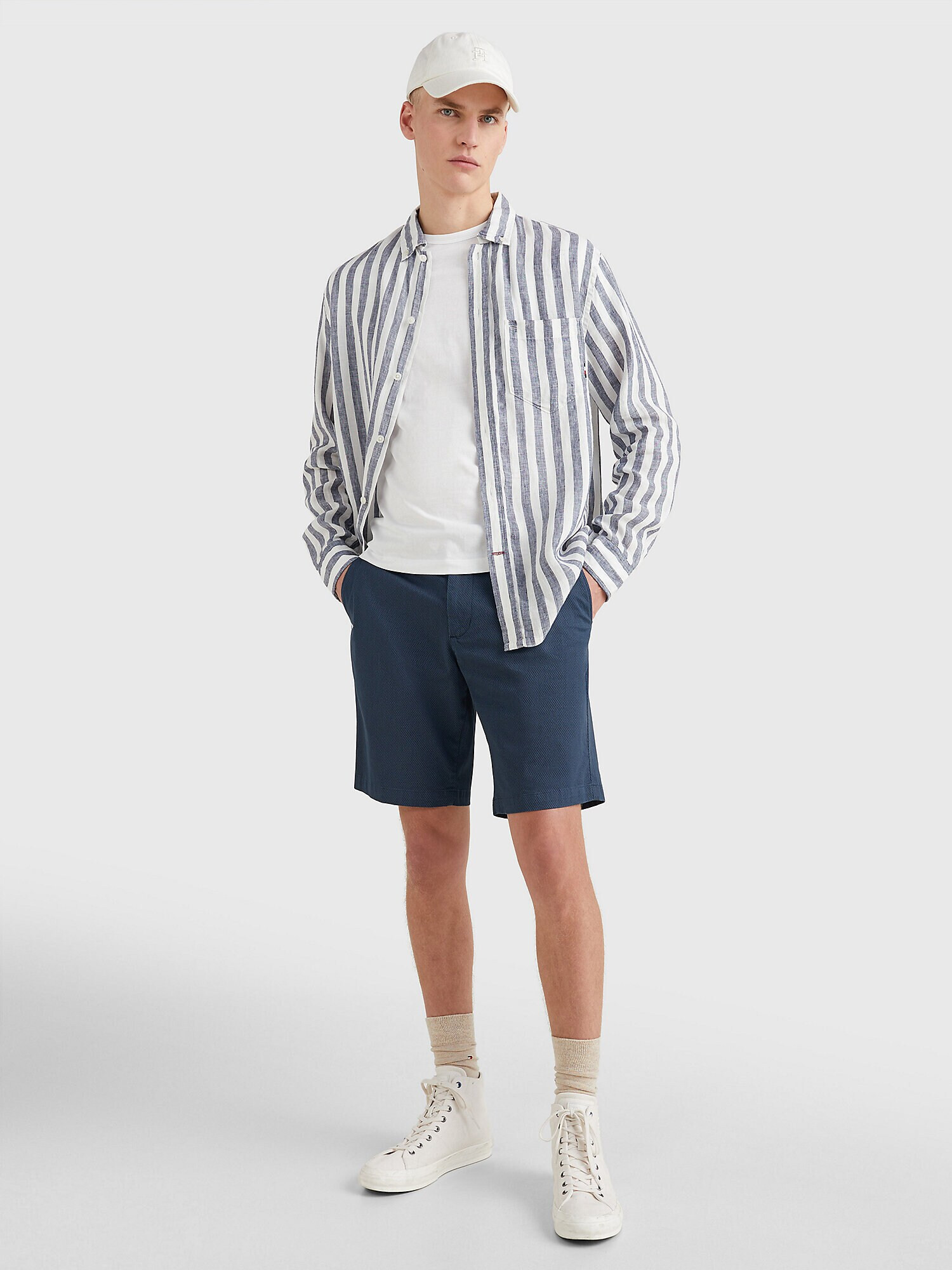 TOMMY HILFIGER Pantaloni albastru / roșu / alb - Pled.ro