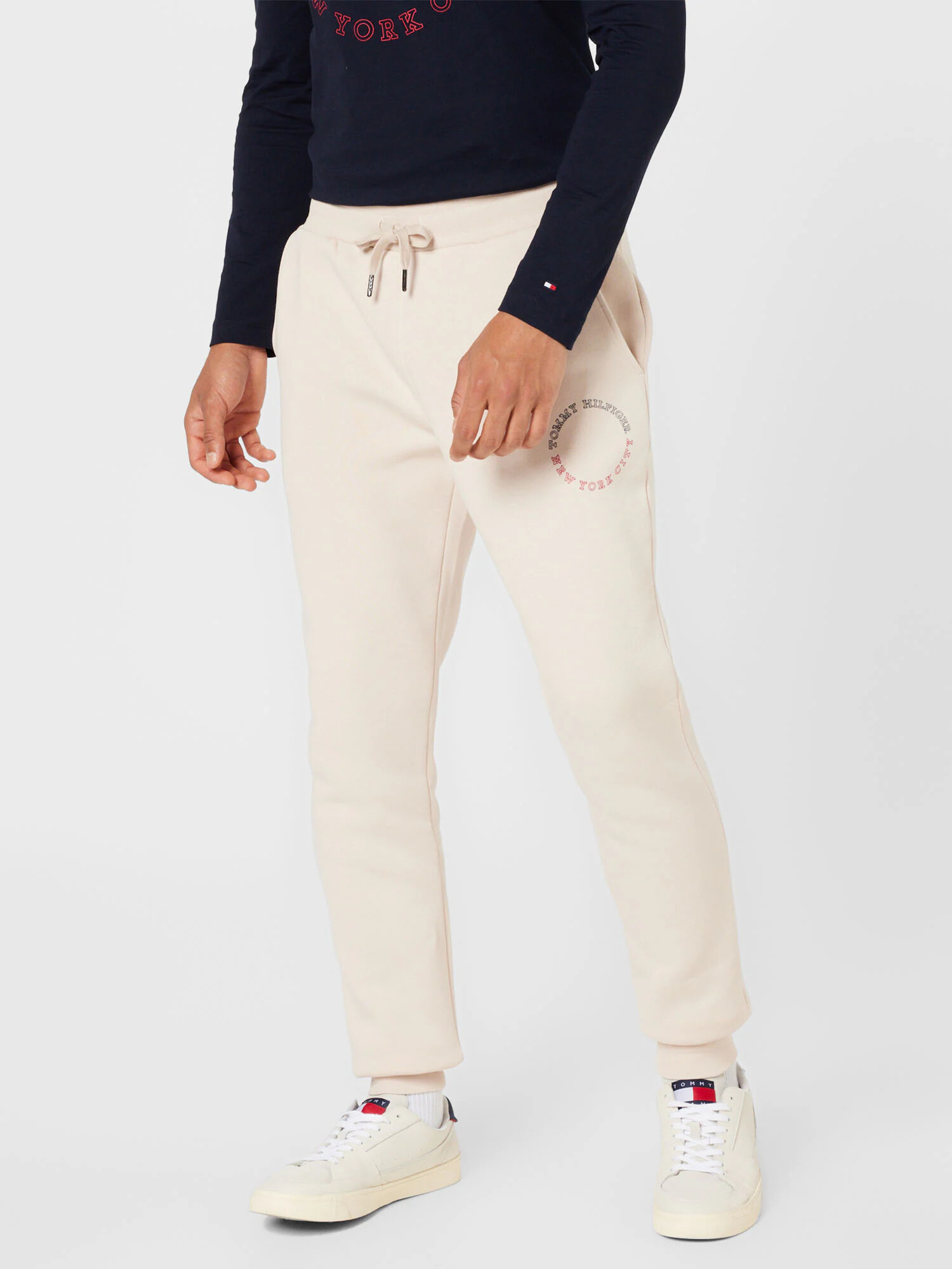 TOMMY HILFIGER Pantaloni bej / crem / bleumarin / roșu - Pled.ro