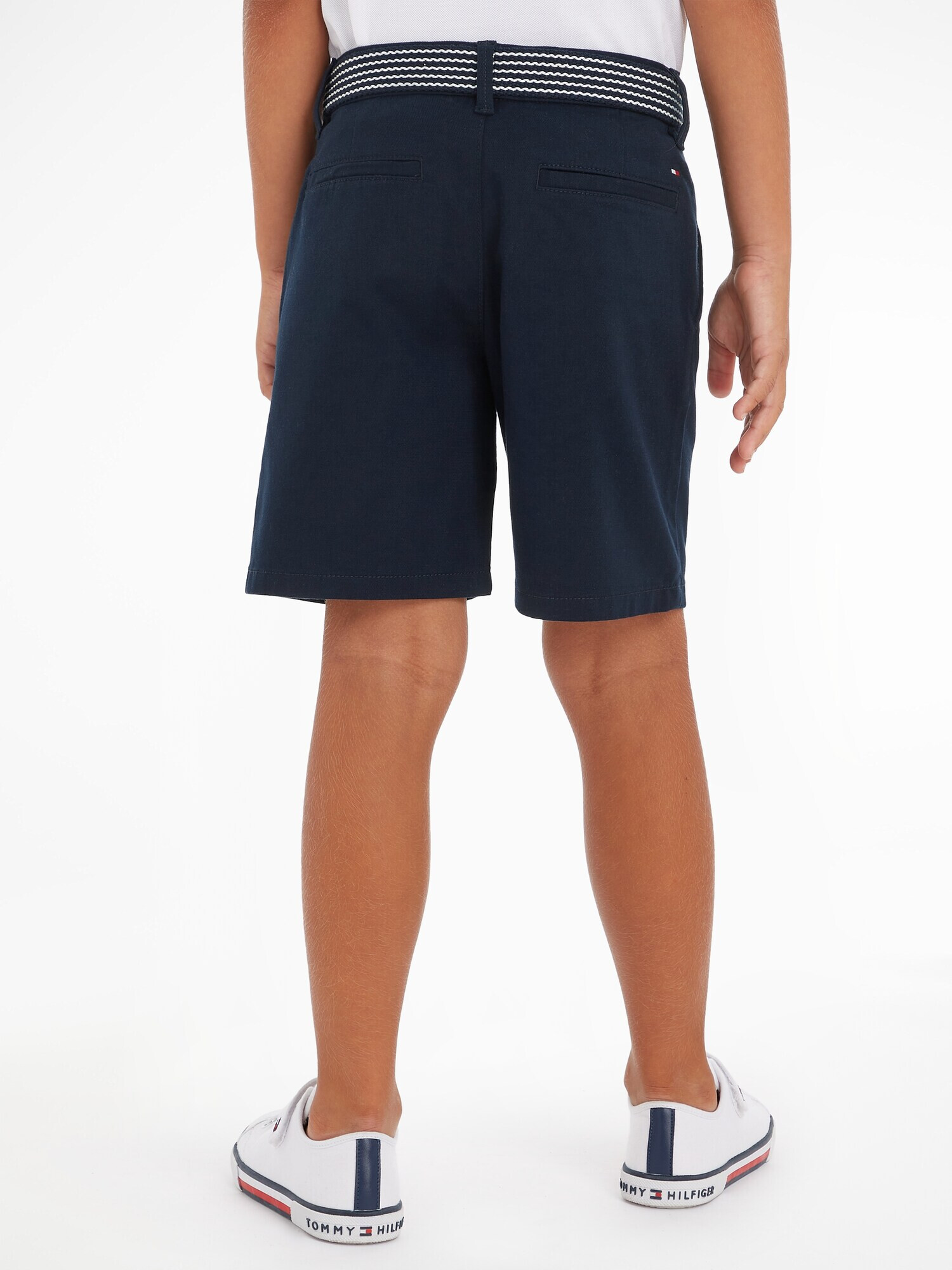 TOMMY HILFIGER Pantaloni bleumarin / alb - Pled.ro