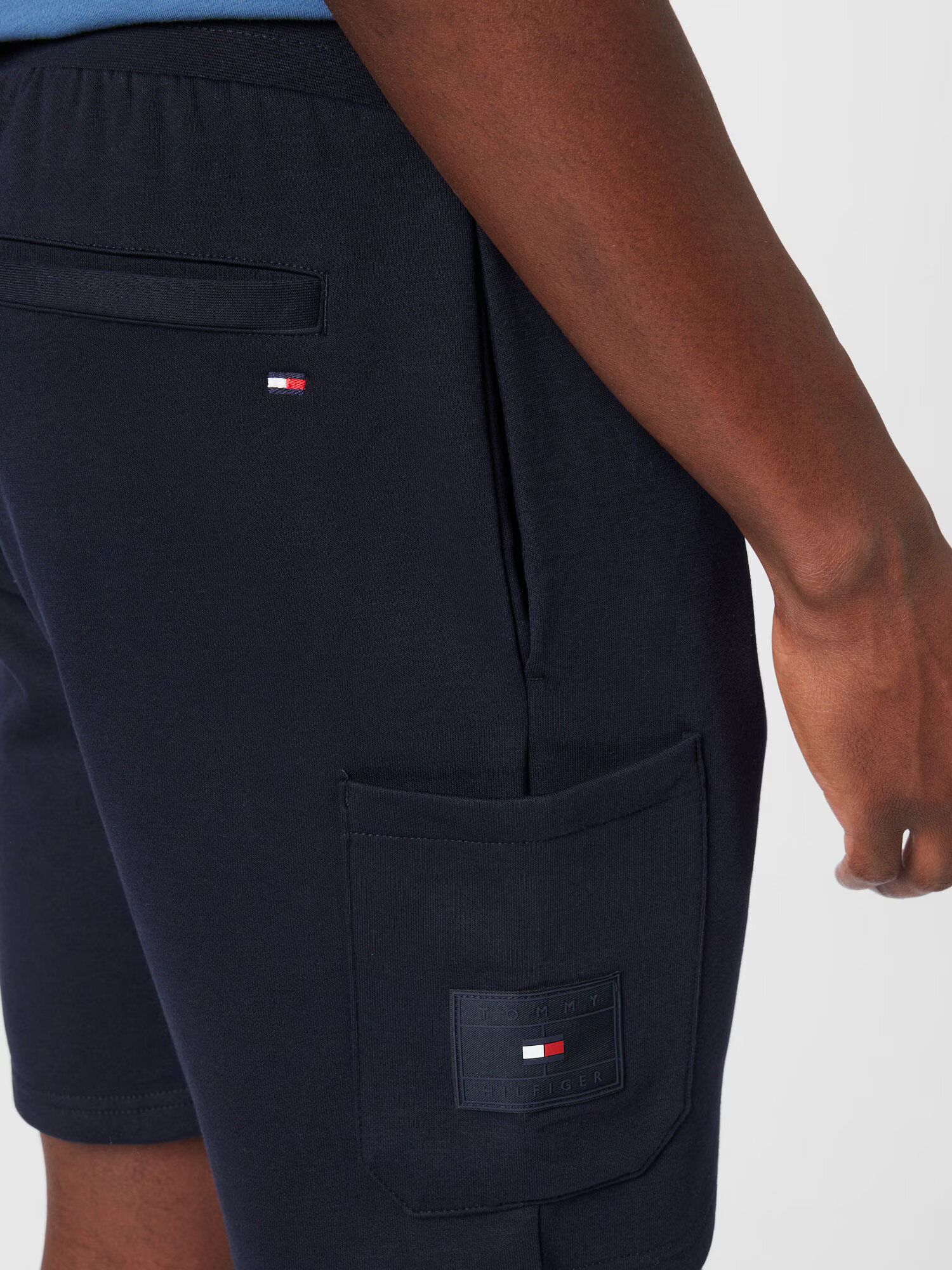 TOMMY HILFIGER Pantaloni bleumarin / roși aprins / alb - Pled.ro