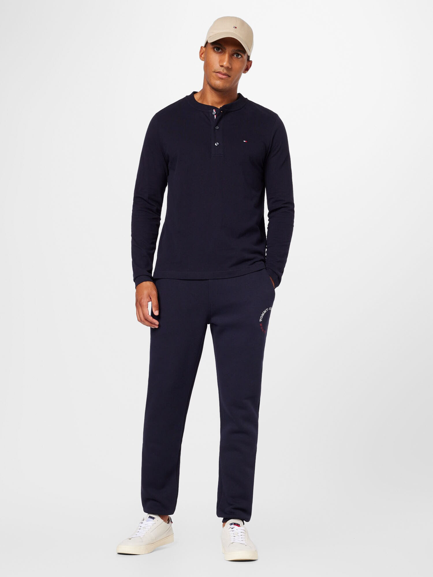 TOMMY HILFIGER Pantaloni bleumarin / roșu / alb - Pled.ro