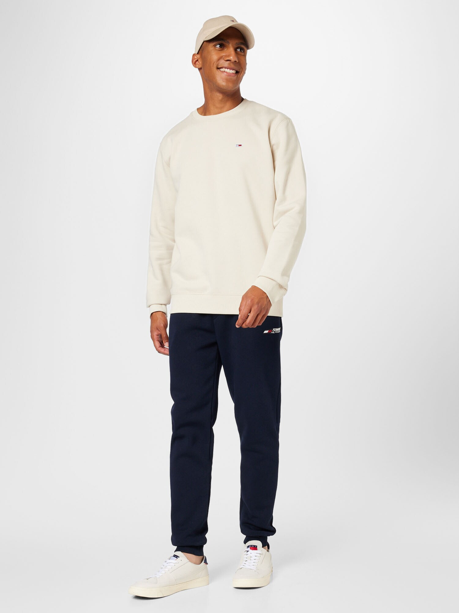 TOMMY HILFIGER Pantaloni sport bleumarin / roșu / alb - Pled.ro