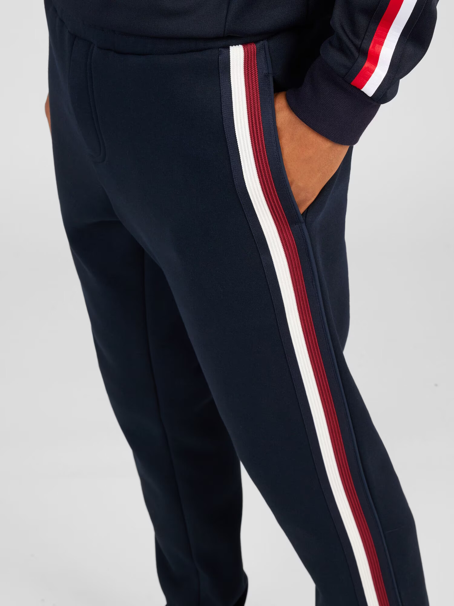 TOMMY HILFIGER Pantaloni bleumarin / roșu / alb - Pled.ro